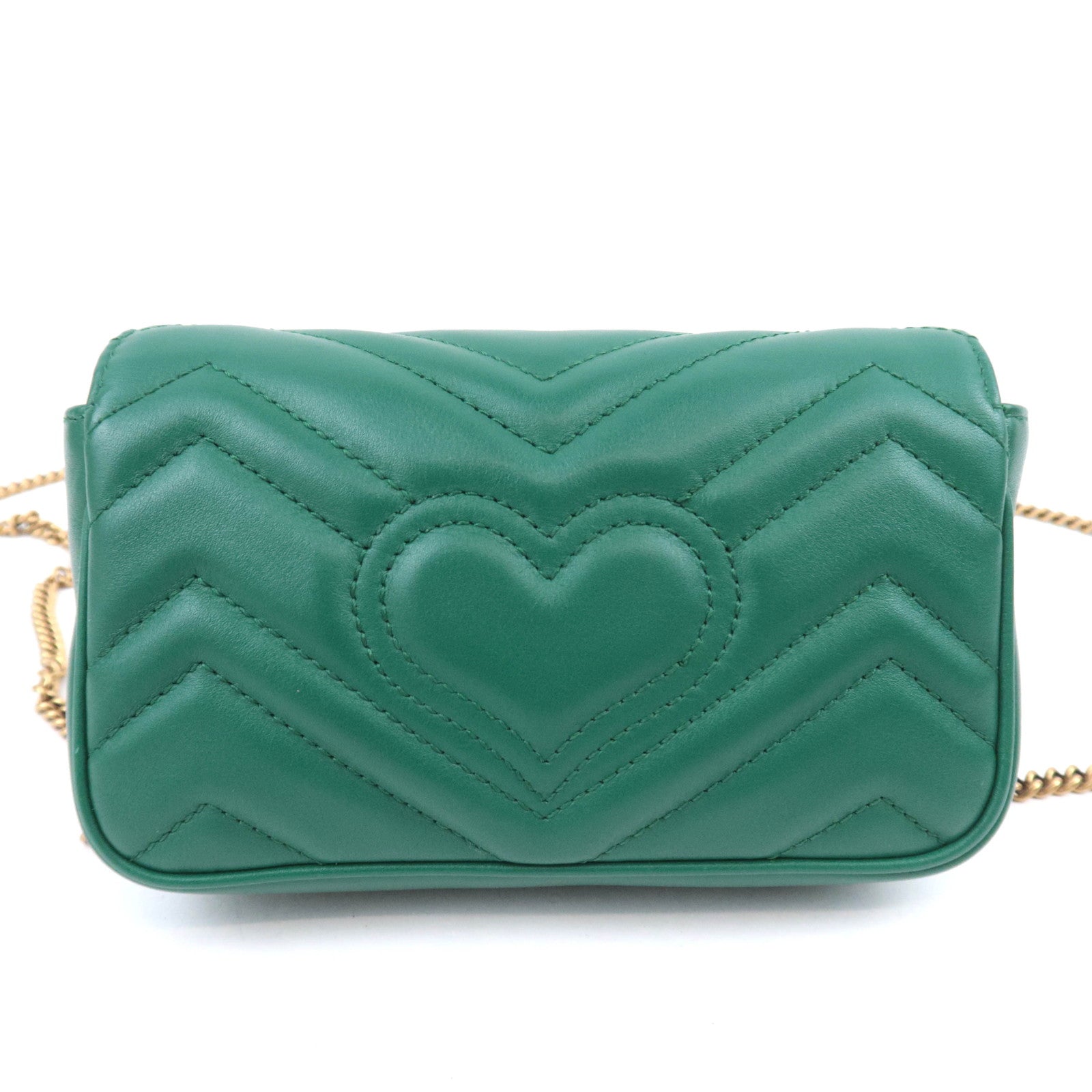 GUCCI GG Marmont Leather Chain Shoulder Bag 476433