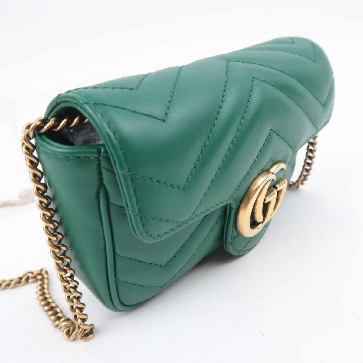 GUCCI GG Marmont Leather Chain Shoulder Bag 476433