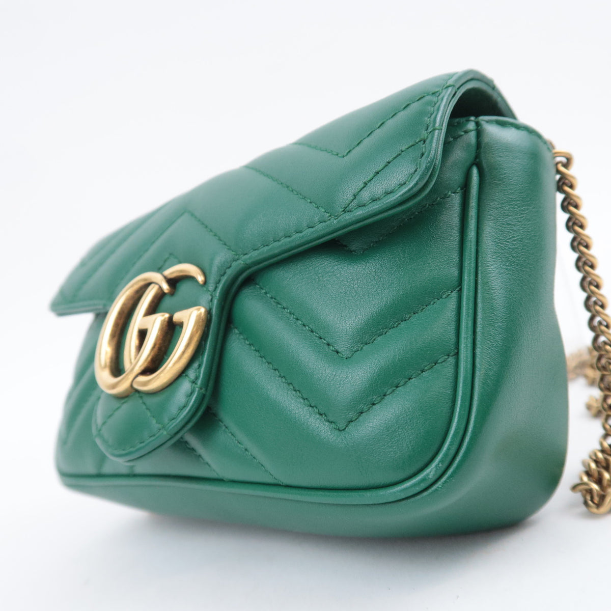 GUCCI GG Marmont Leather Chain Shoulder Bag 476433