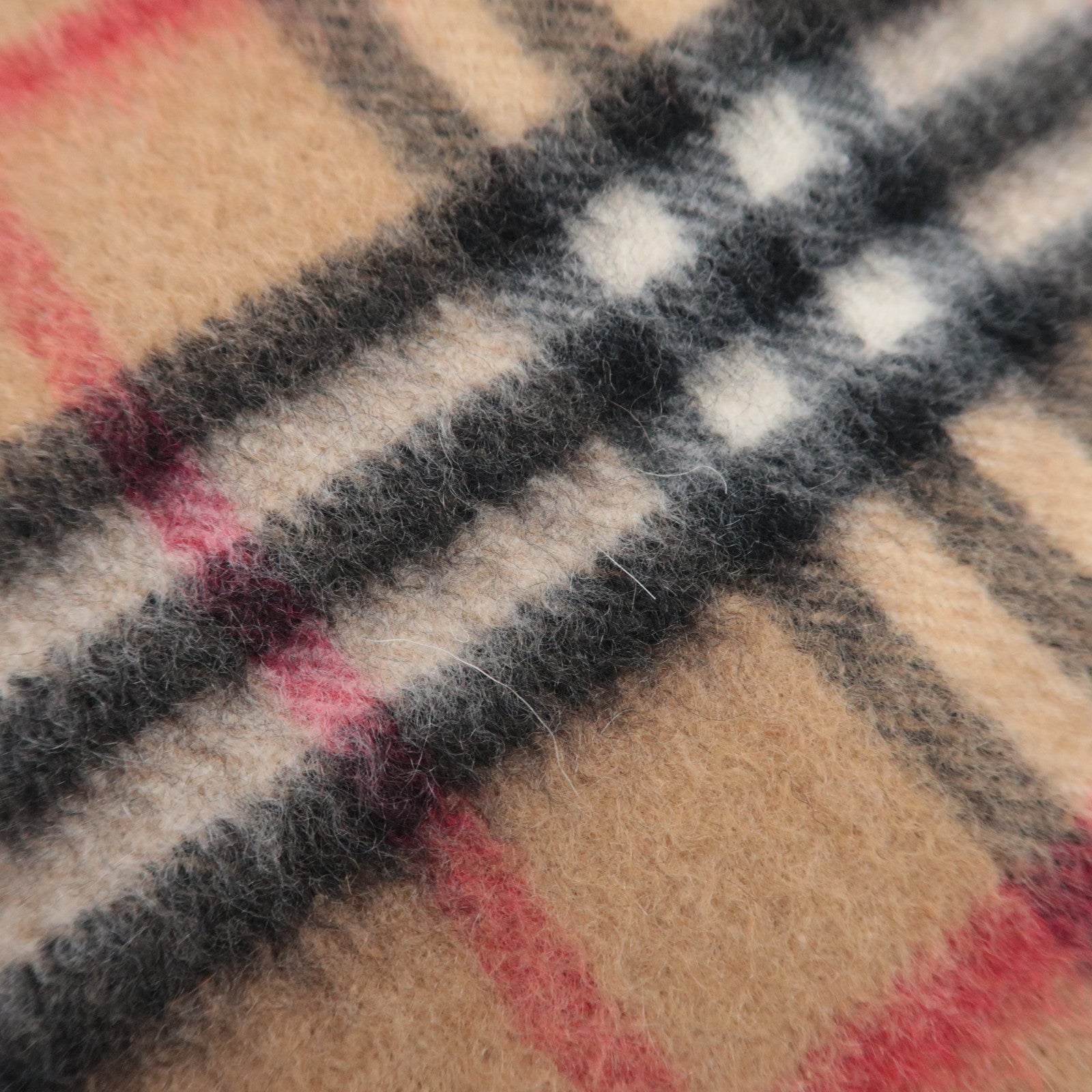BURBERRY burberrys Nova Plaid Scarf Cashmere Beige