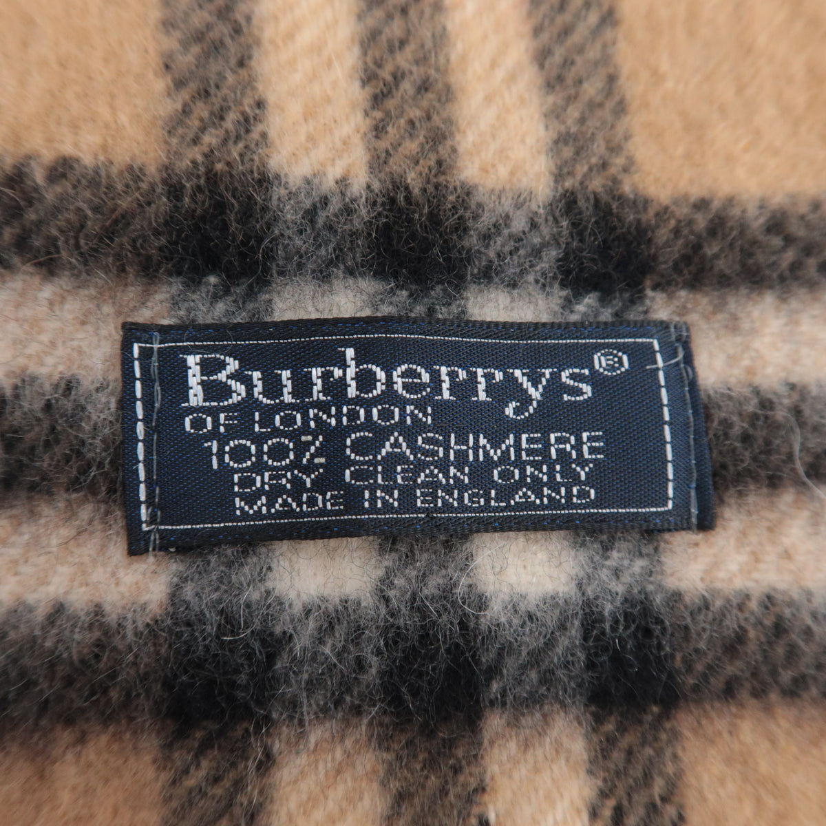 BURBERRY burberrys Nova Plaid Scarf Cashmere Beige