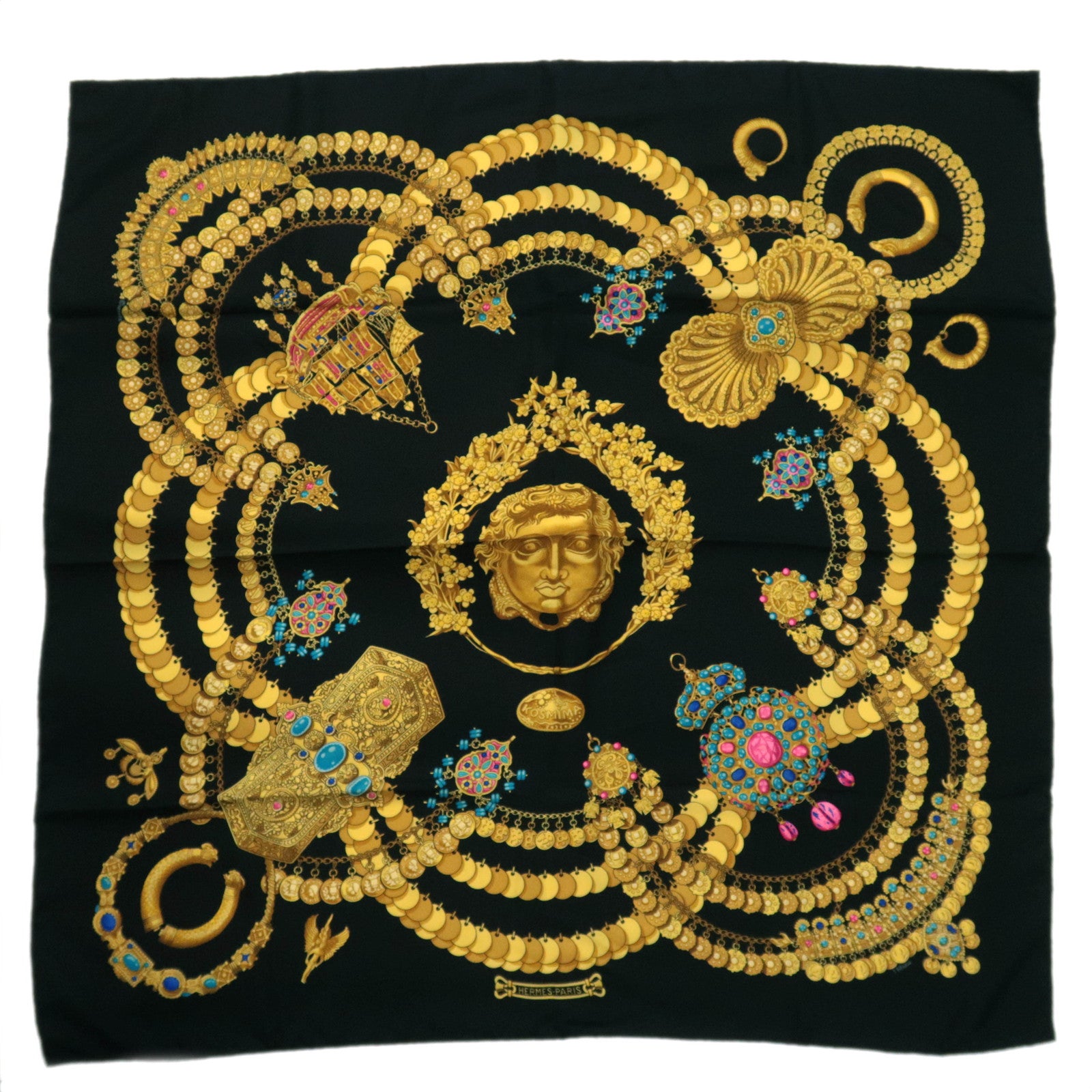HERMES Carre 90 Scarf KOSMIMA 100% Silk92196