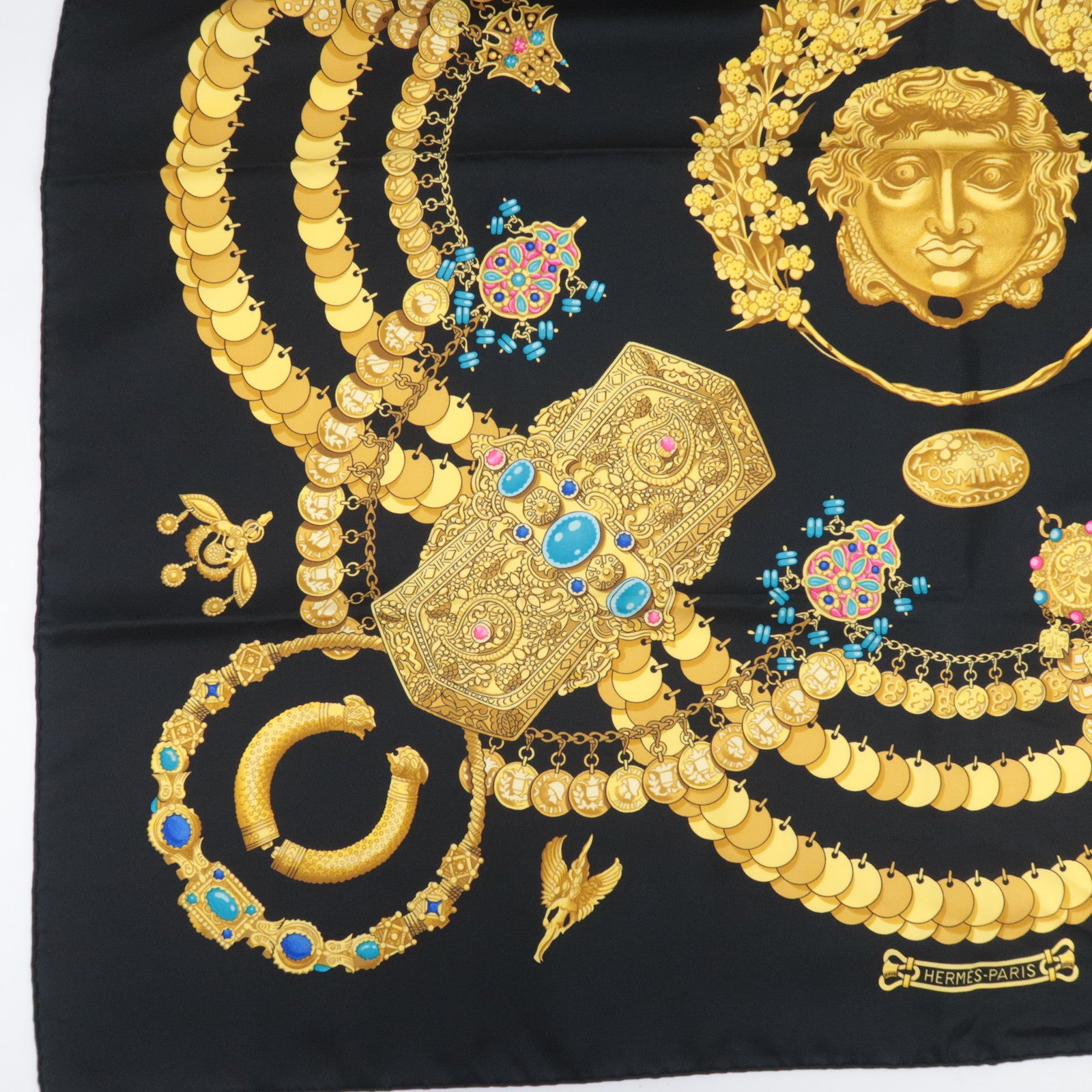HERMES Carre 90 Scarf KOSMIMA 100% Silk