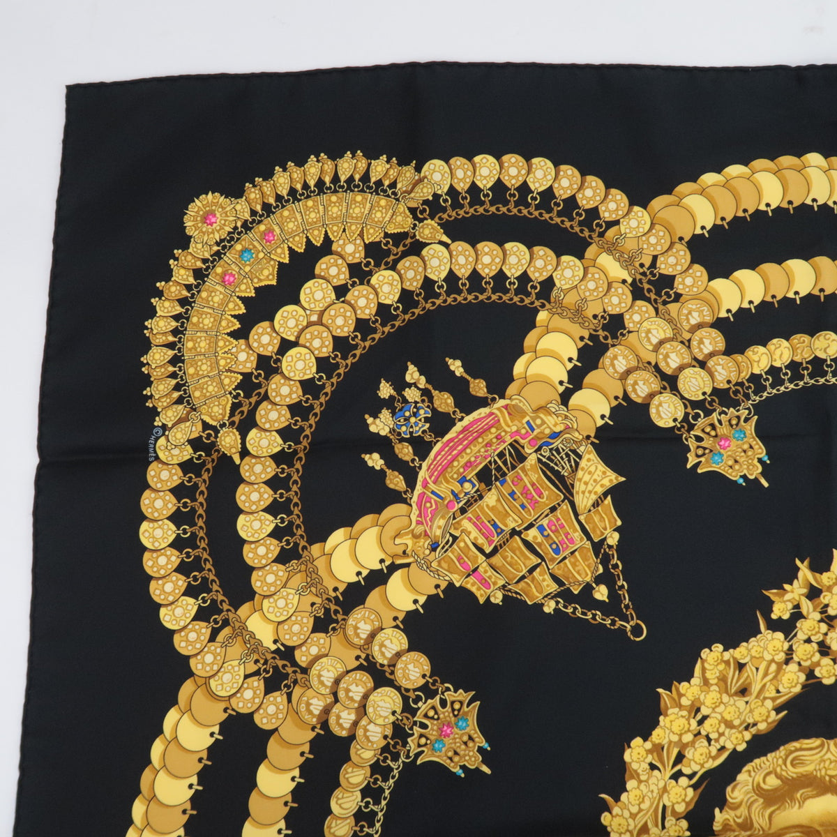 HERMES Carre 90 Scarf KOSMIMA 100% Silk