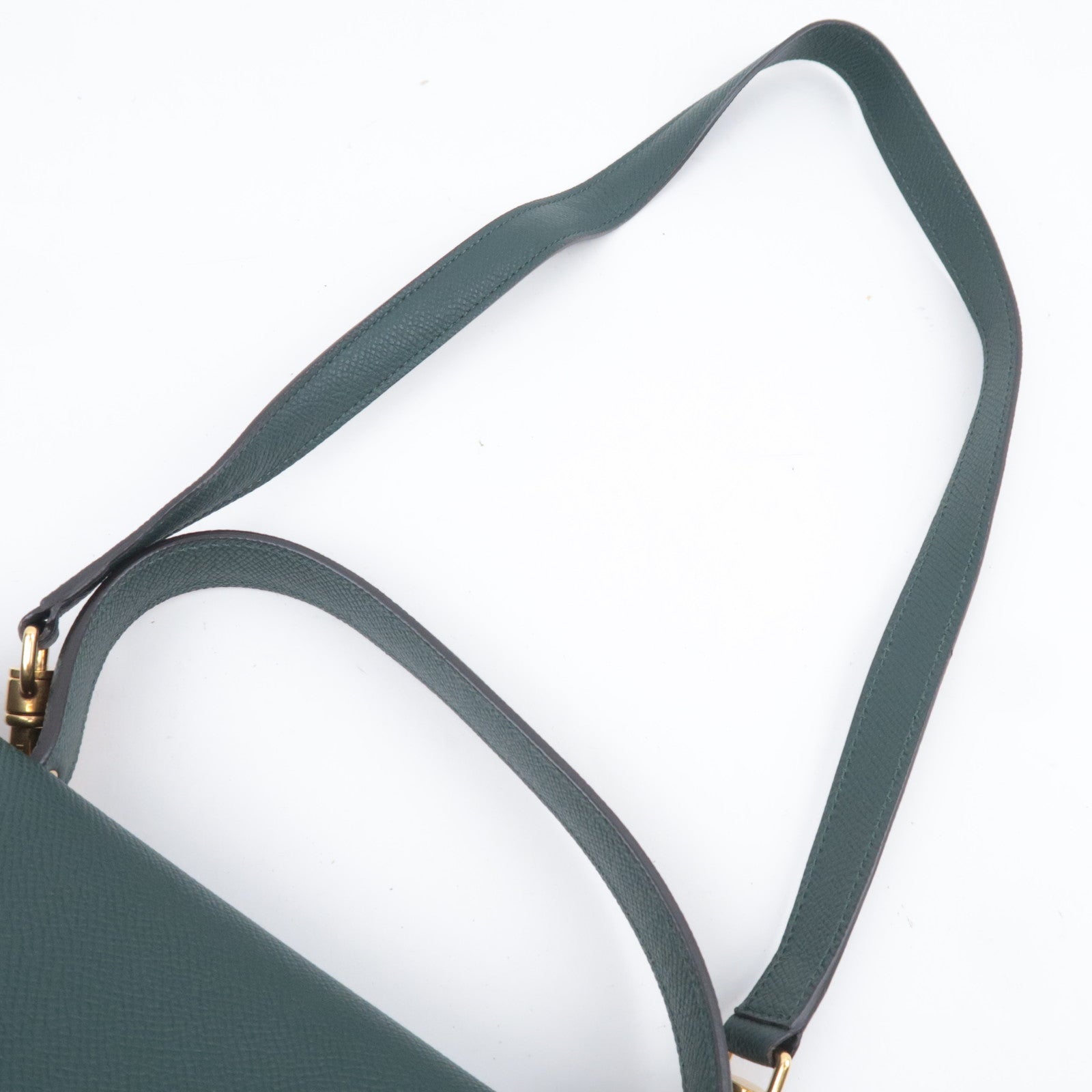 CELINE Belt Bag Mini 2Way Leather Handbag Green