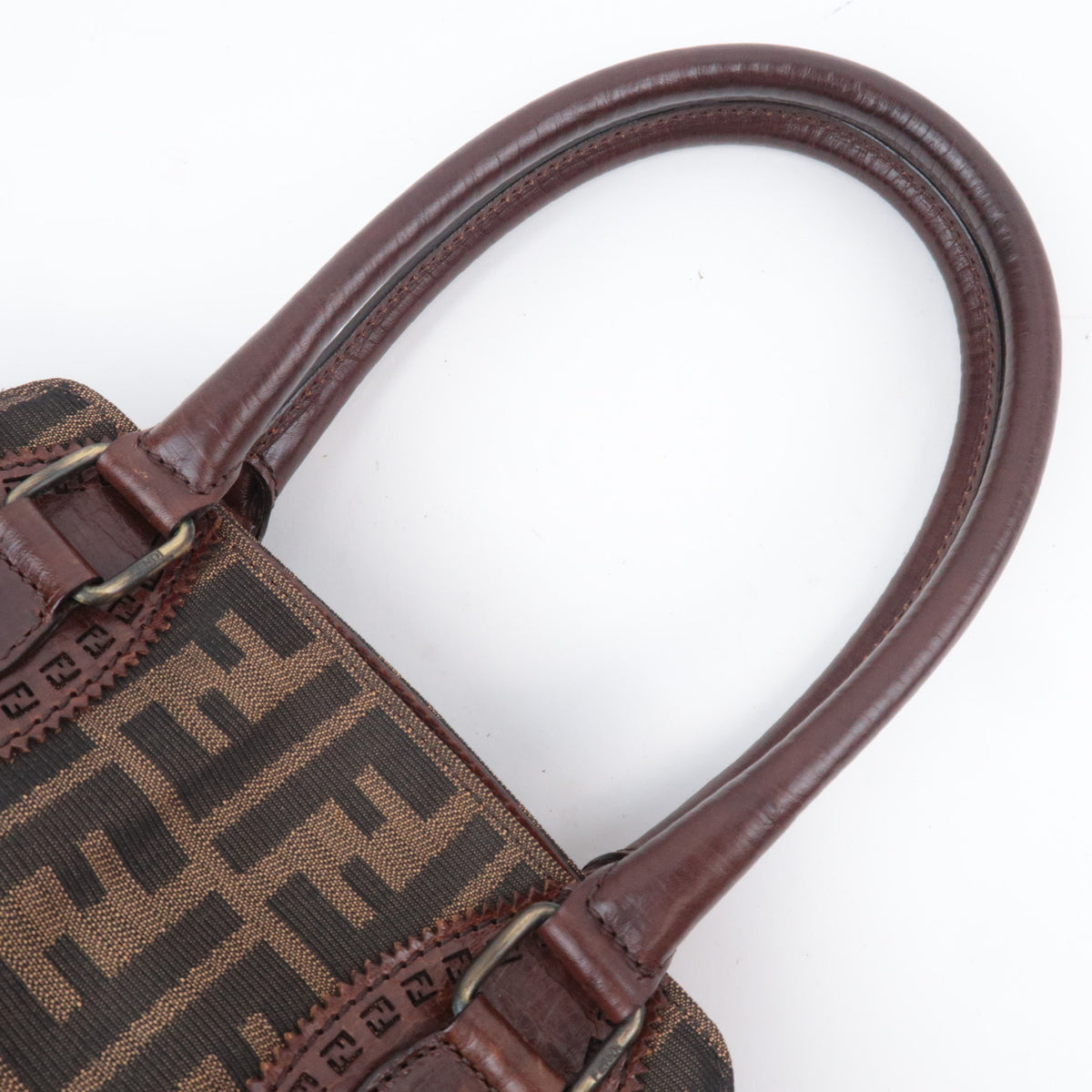 FENDI Zucca Ethonico Canvas Shoulder Bag 8BN157