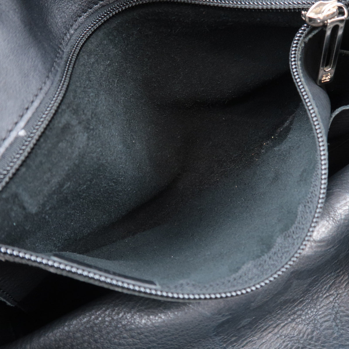 LOEWE Anagram Fusta Suede Tote Bag Black