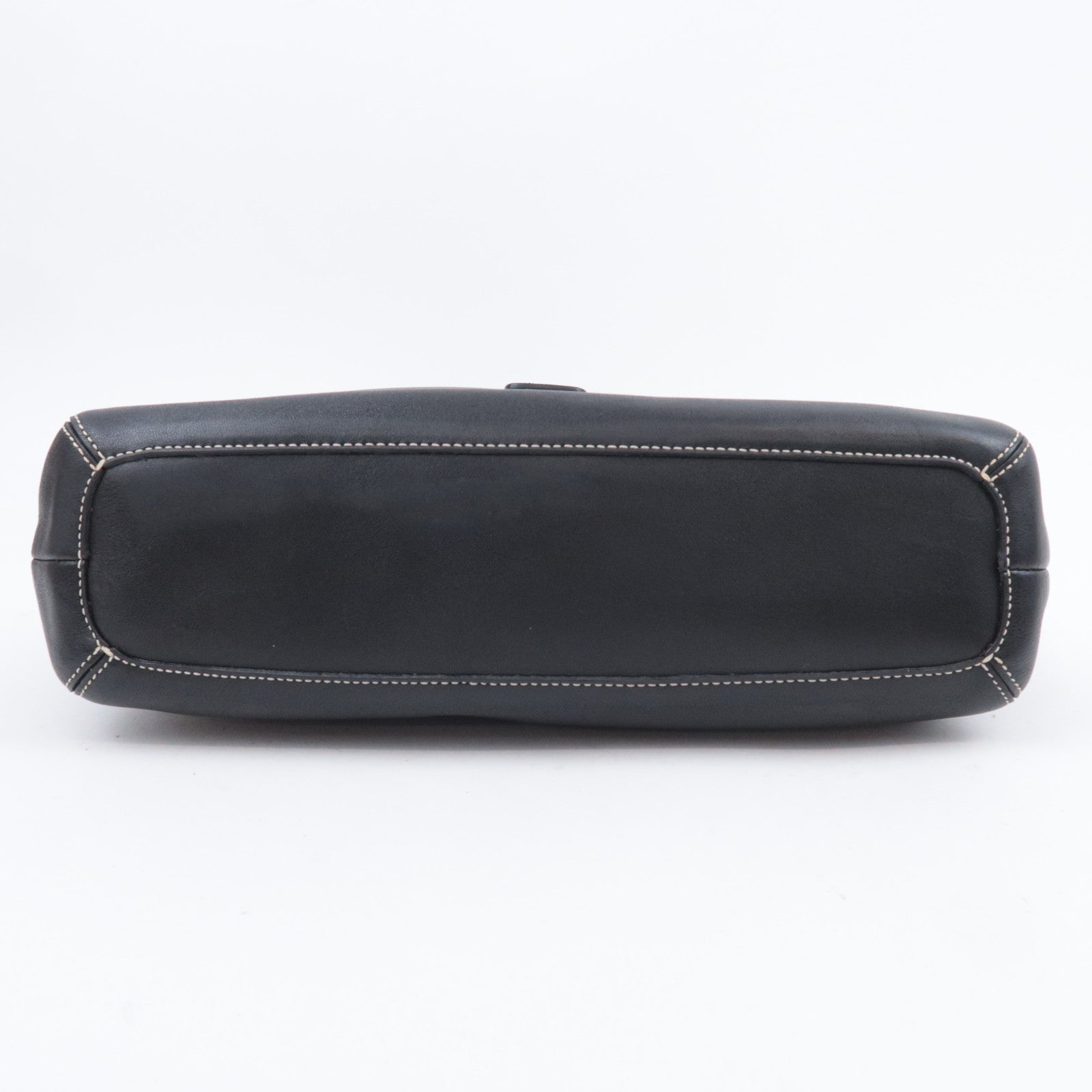 COACH Leather One Shoulder Bag Black 7463