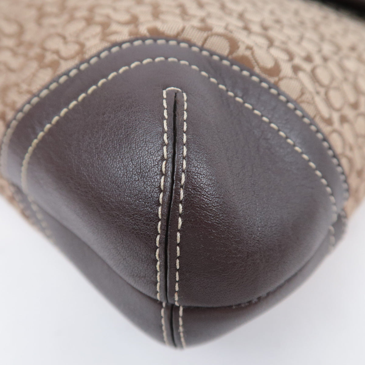 COACH Signature Canvas Shoulder Bag Brown 6376