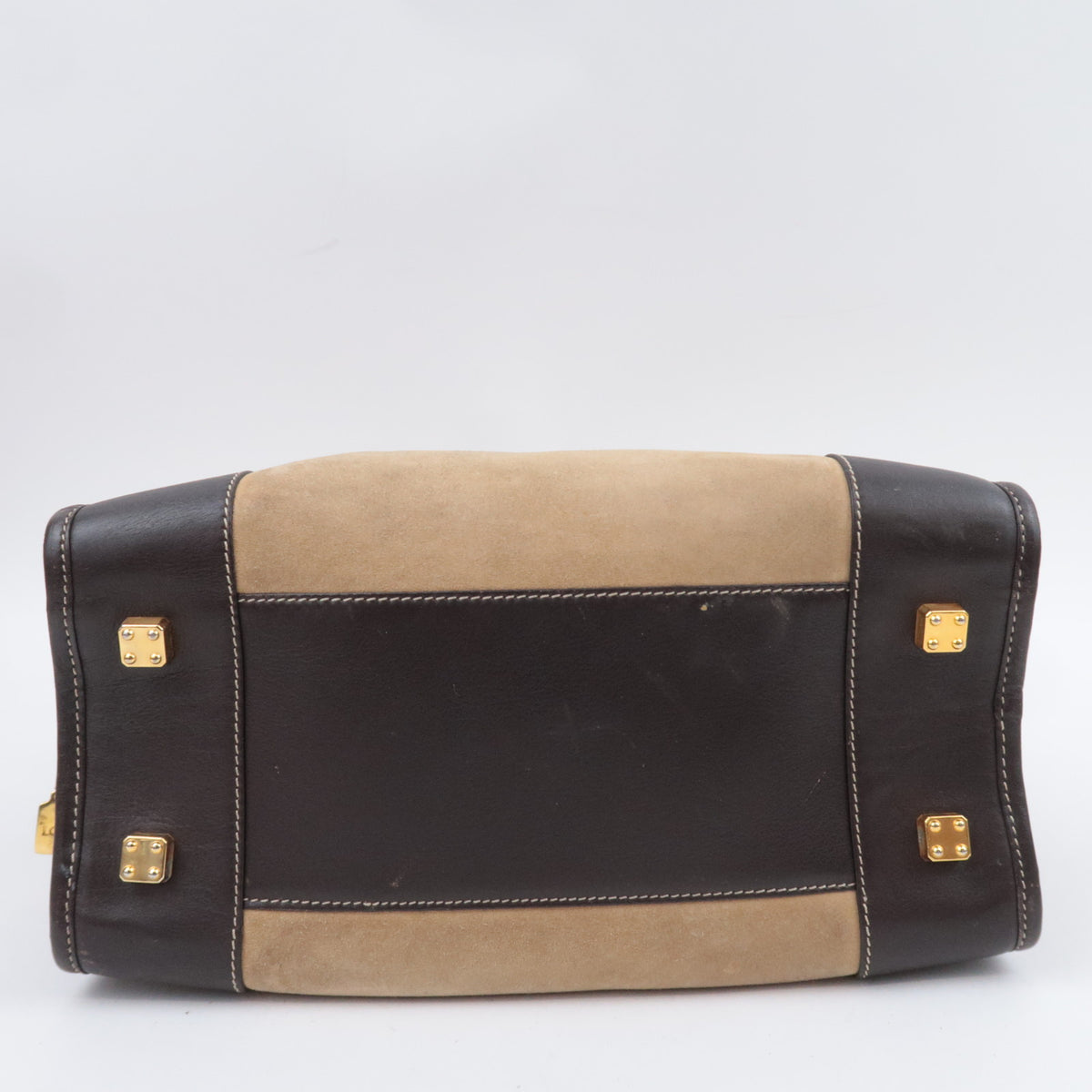 LOEWE Amazona 32 Suede Handbag Beige
