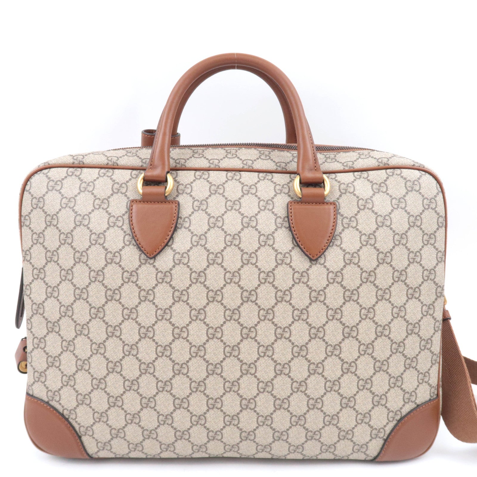 GUCCI GG Emblem Medium Briefcase