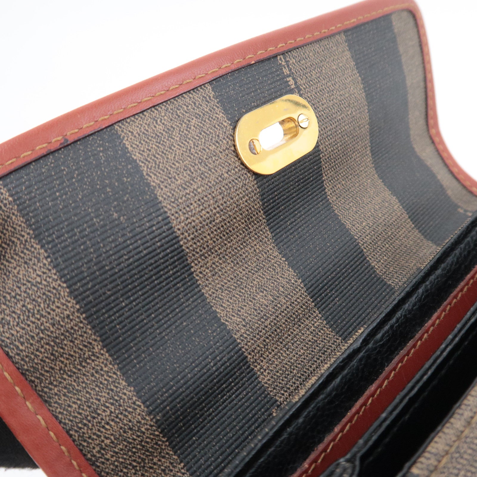 FENDI Pequin Stripe 2Way Top Handle Bag 11652
