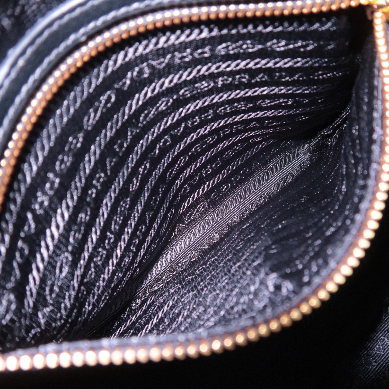 PRADA Leather Shoulder Bag Embossed Logo 1BH089