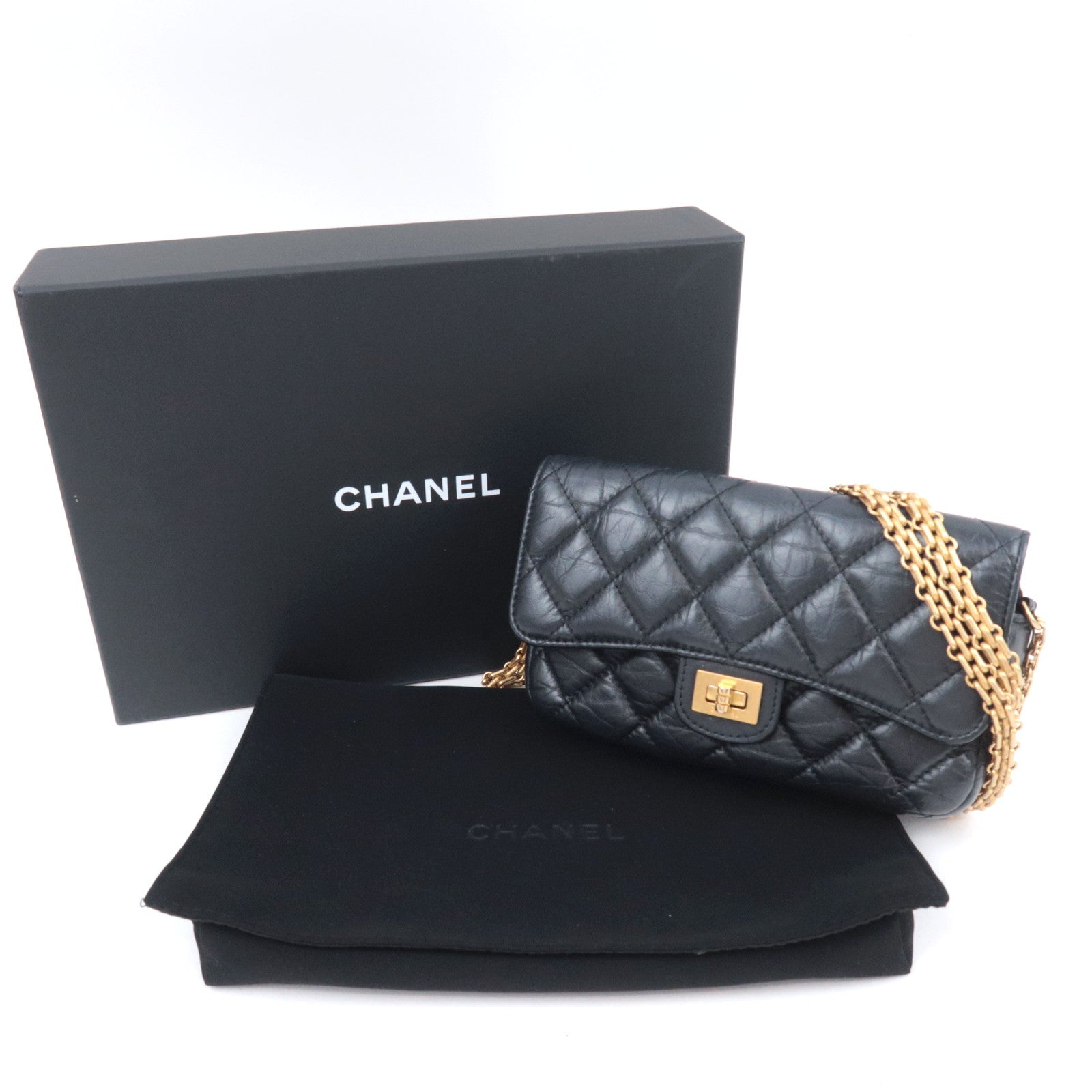 CHANEL 2.55 Reissue Mini Flap Bag Aged Calfskin