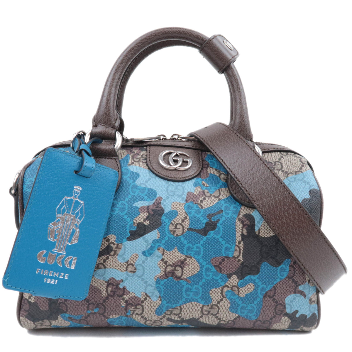 GUCCI GG Camouflage 2Way Mini Boston Bag 85486092308