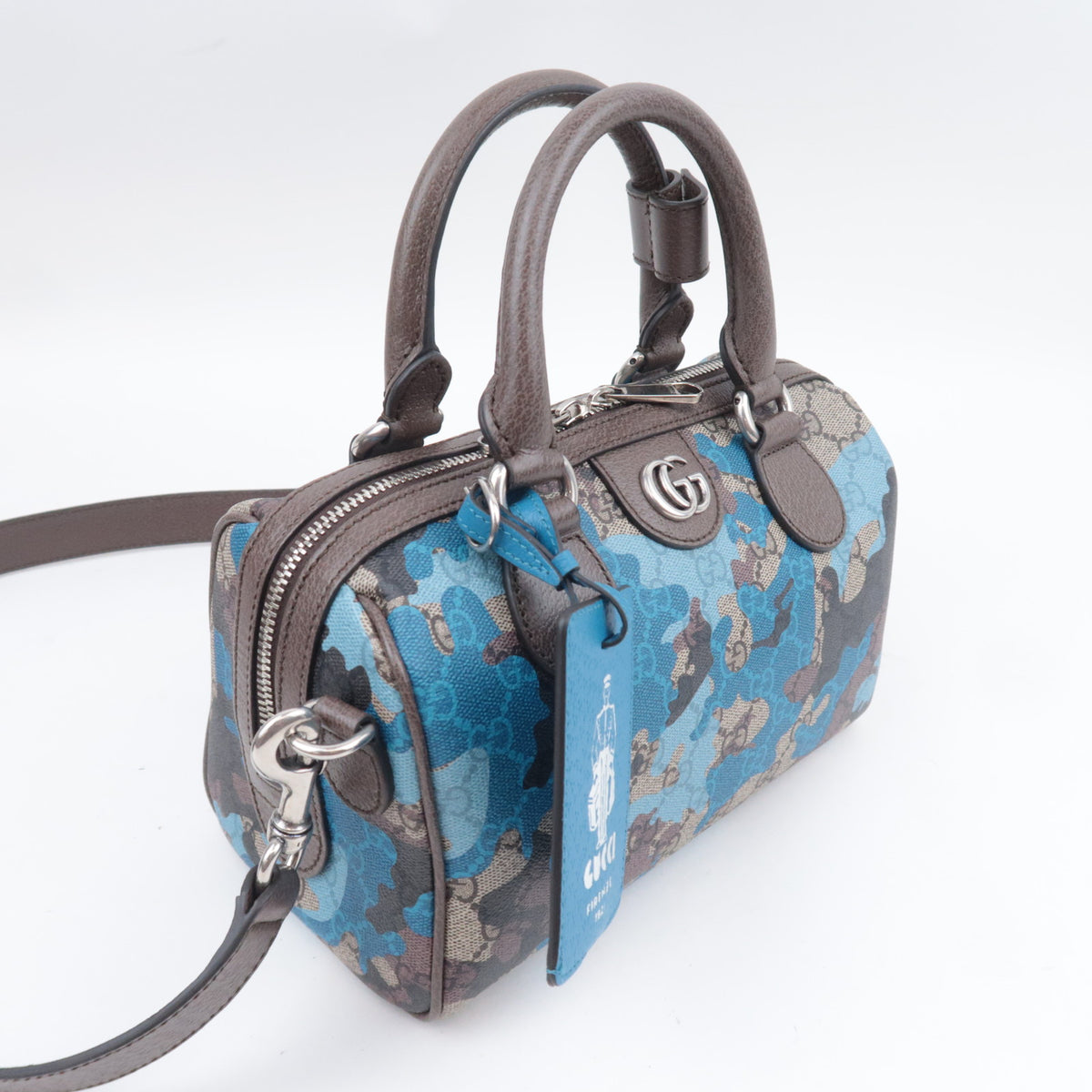 GUCCI GG Camouflage 2Way Mini Boston Bag 854860