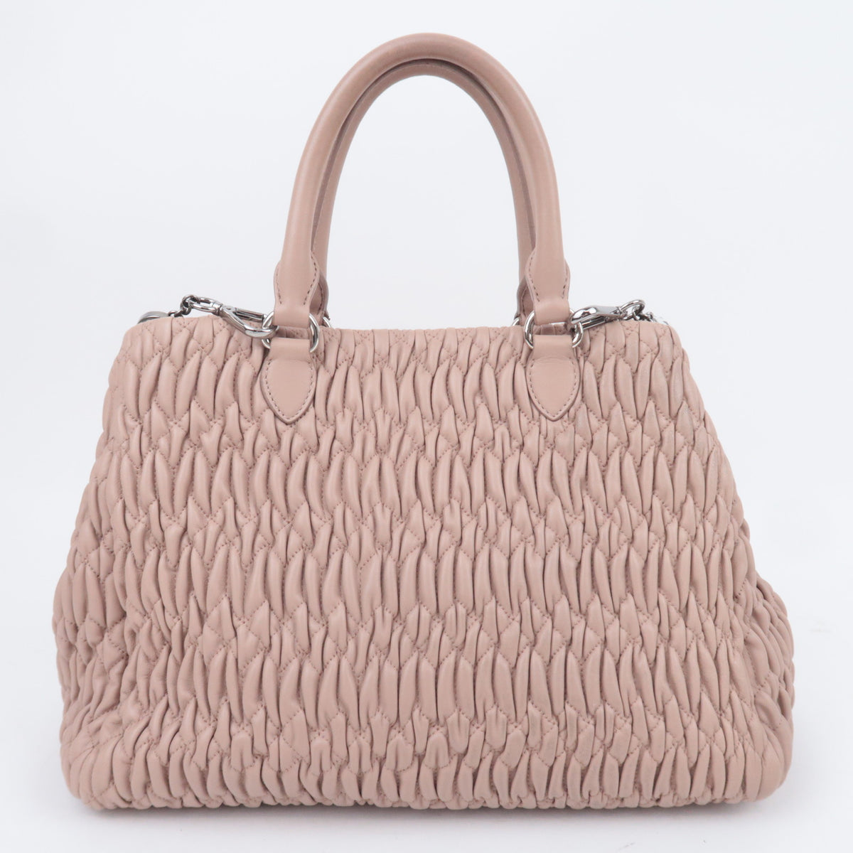 MIU MIU Matelasse 2Way Bijou Chain Shoulder Bag 5BA958
