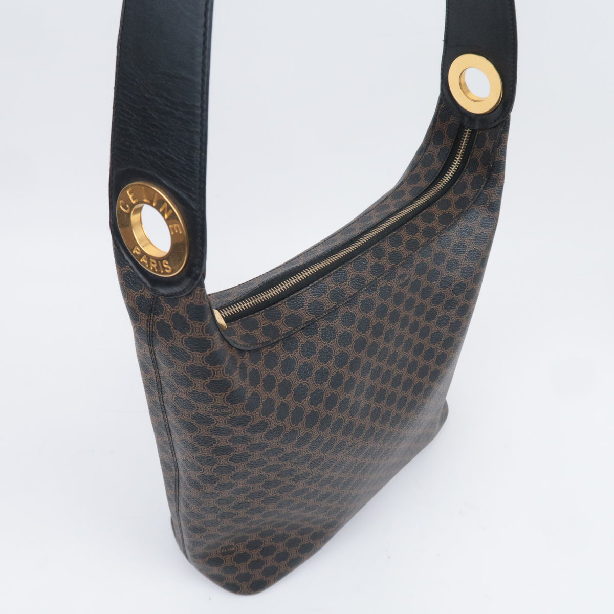 CELINE Macadam Hobo Shoulder Bag