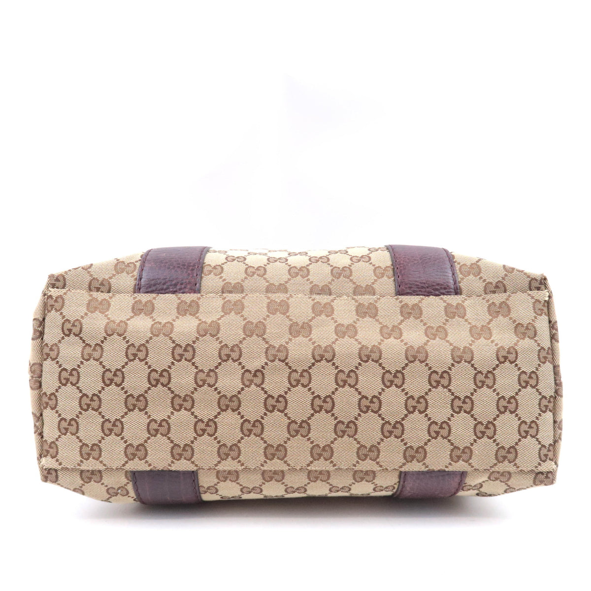 GUCCI Bamboo Canvas Tote Bag Brown 232946