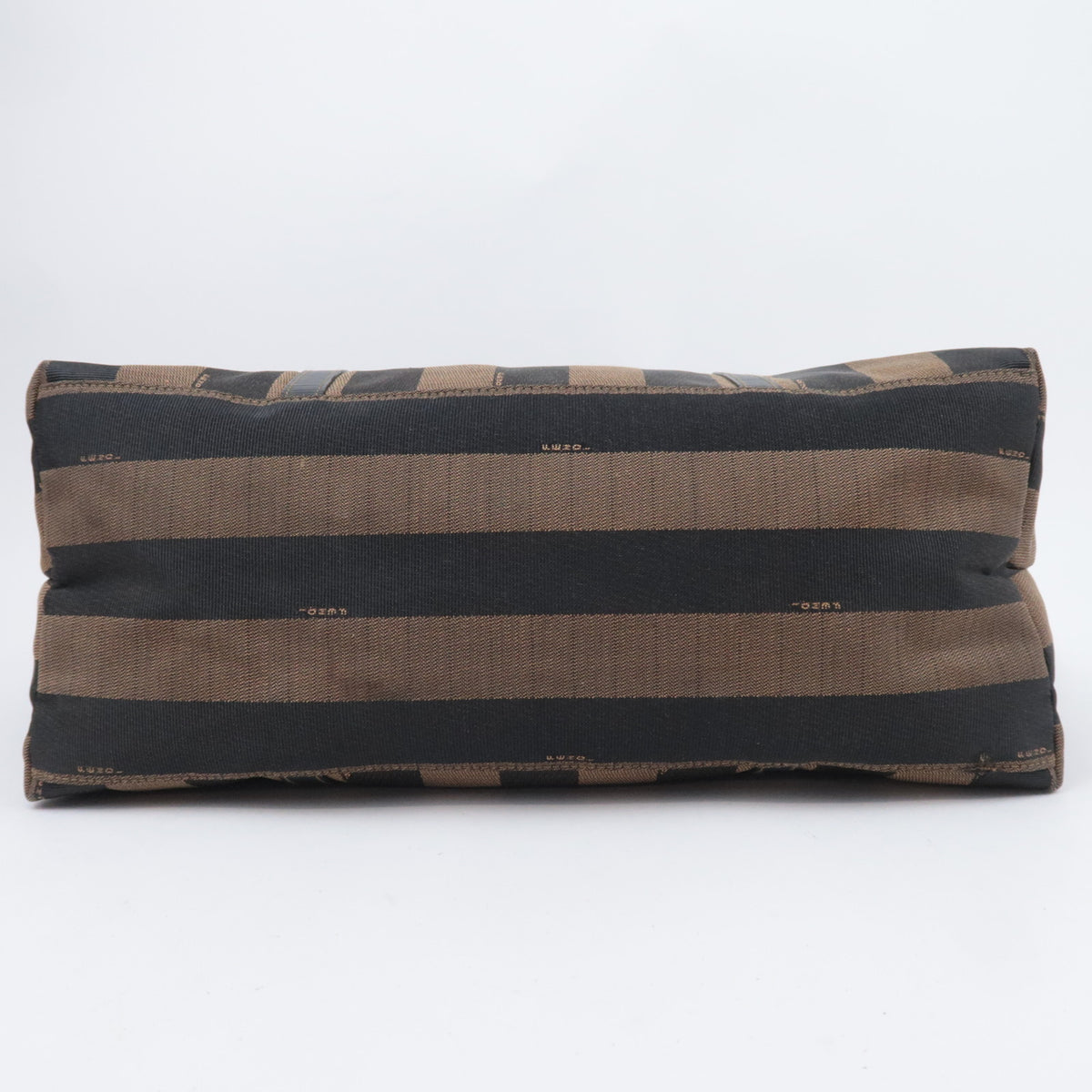 FENDI Pequin Stripe Canvas Tote Bag