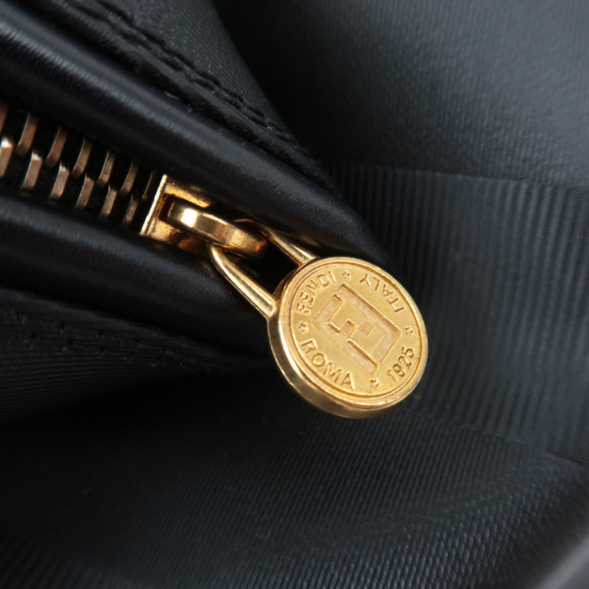 FENDI Pequin Stripe Small Boston Bag