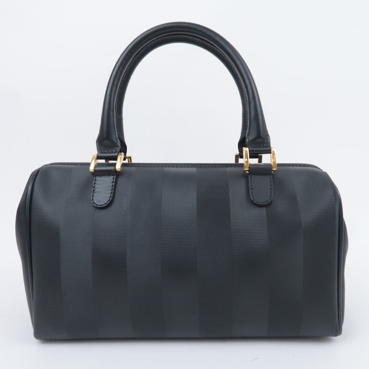 FENDI Pequin Stripe Small Boston Bag