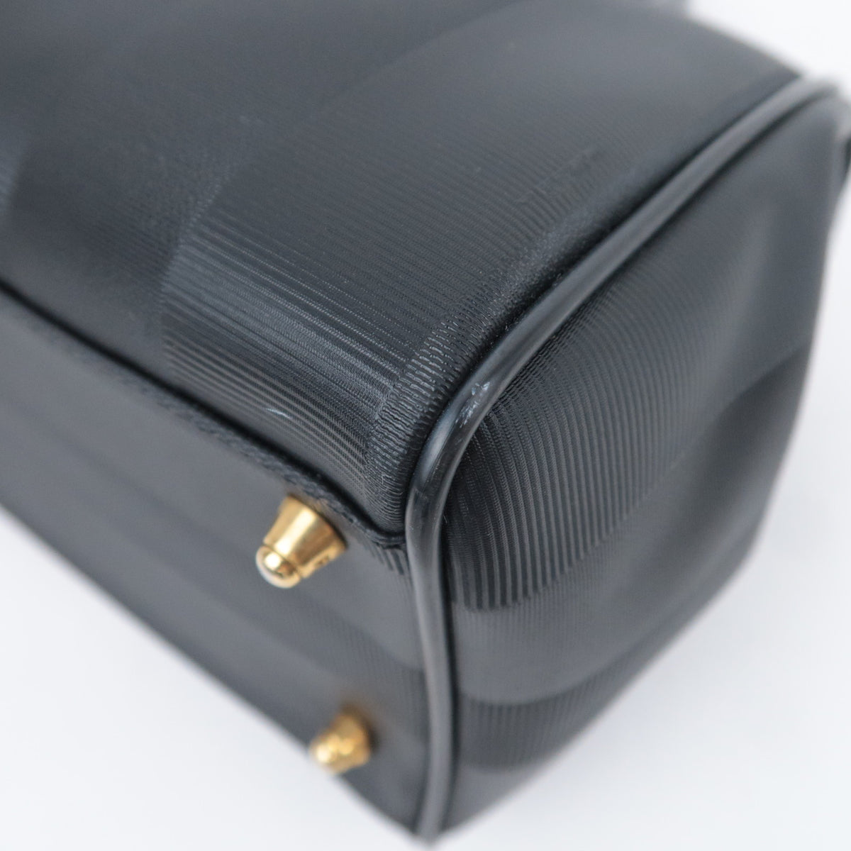 FENDI Pequin Stripe Small Boston Bag