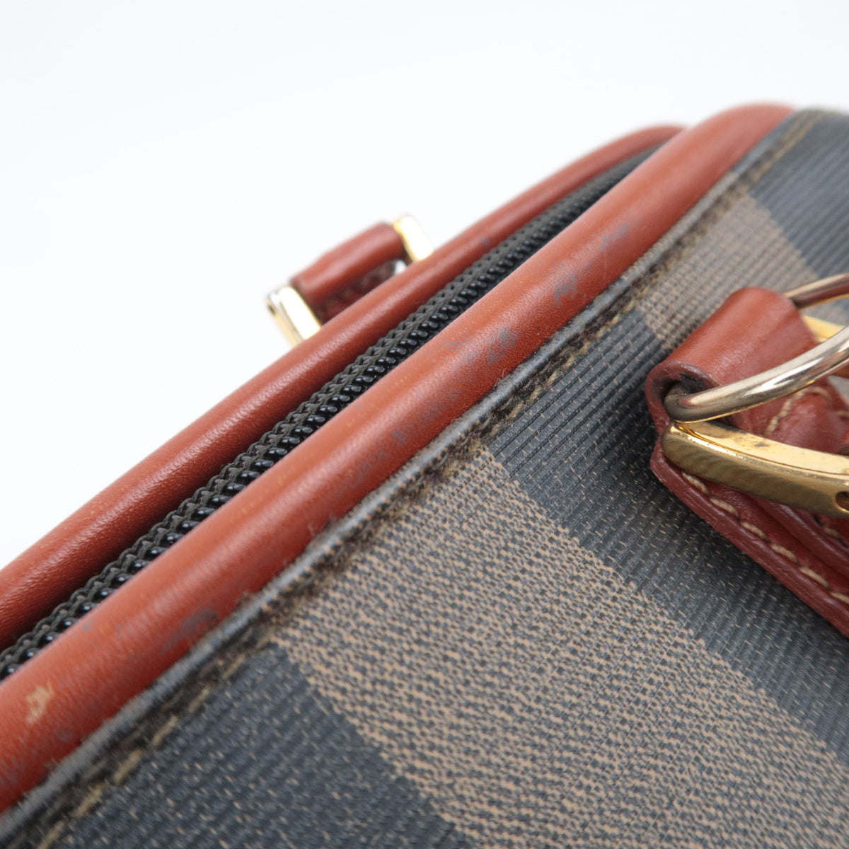 FENDI Pequin Stripe 2Way Small Boston Bag