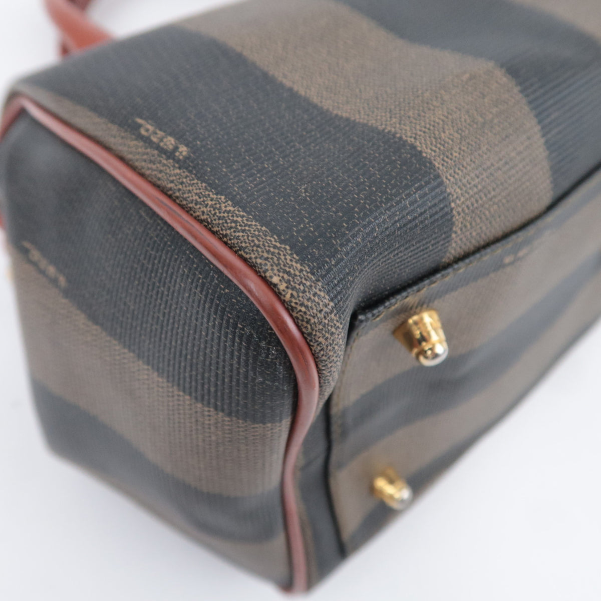FENDI Pequin Stripe 2Way Small Boston Bag