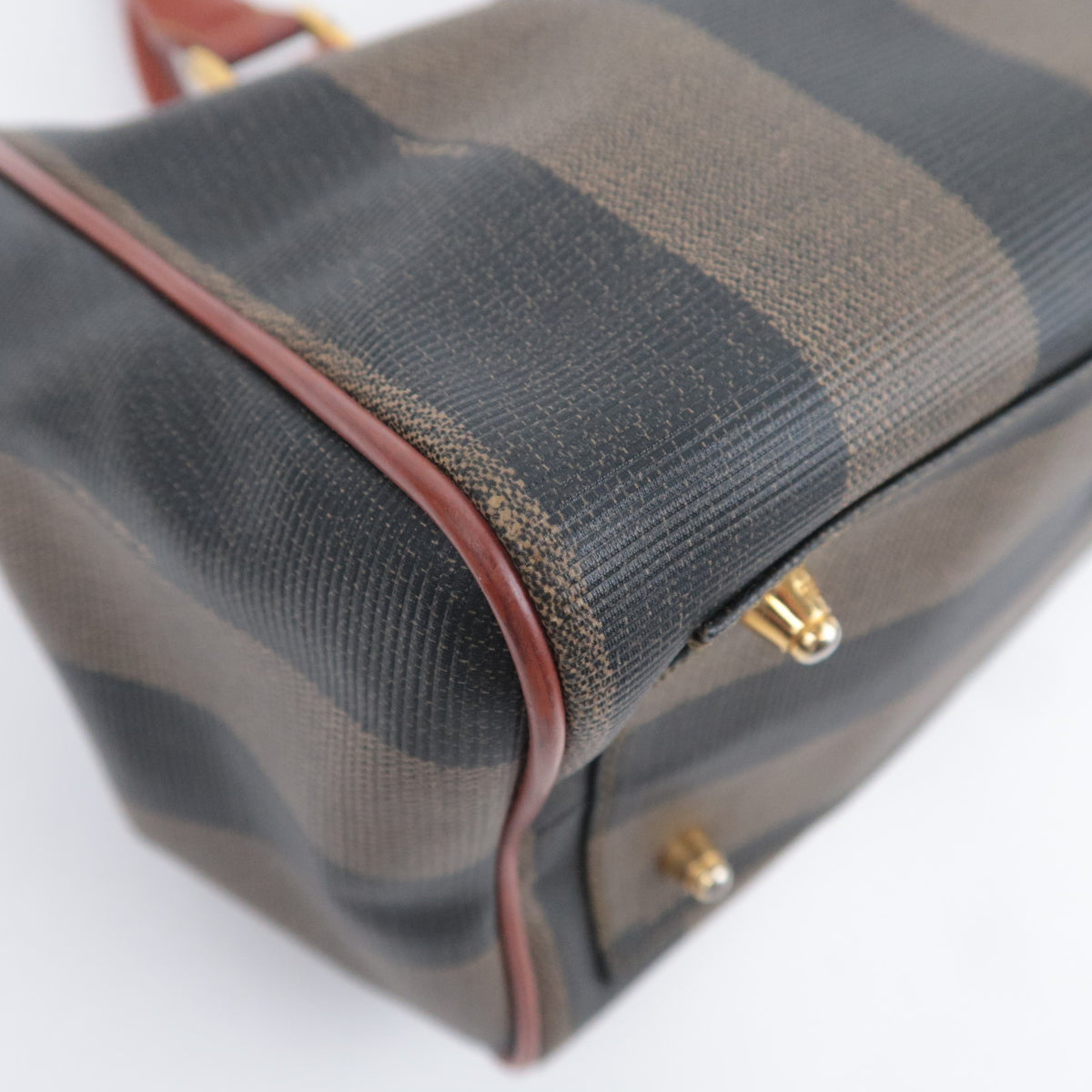 FENDI Pequin Stripe 2Way Small Boston Bag