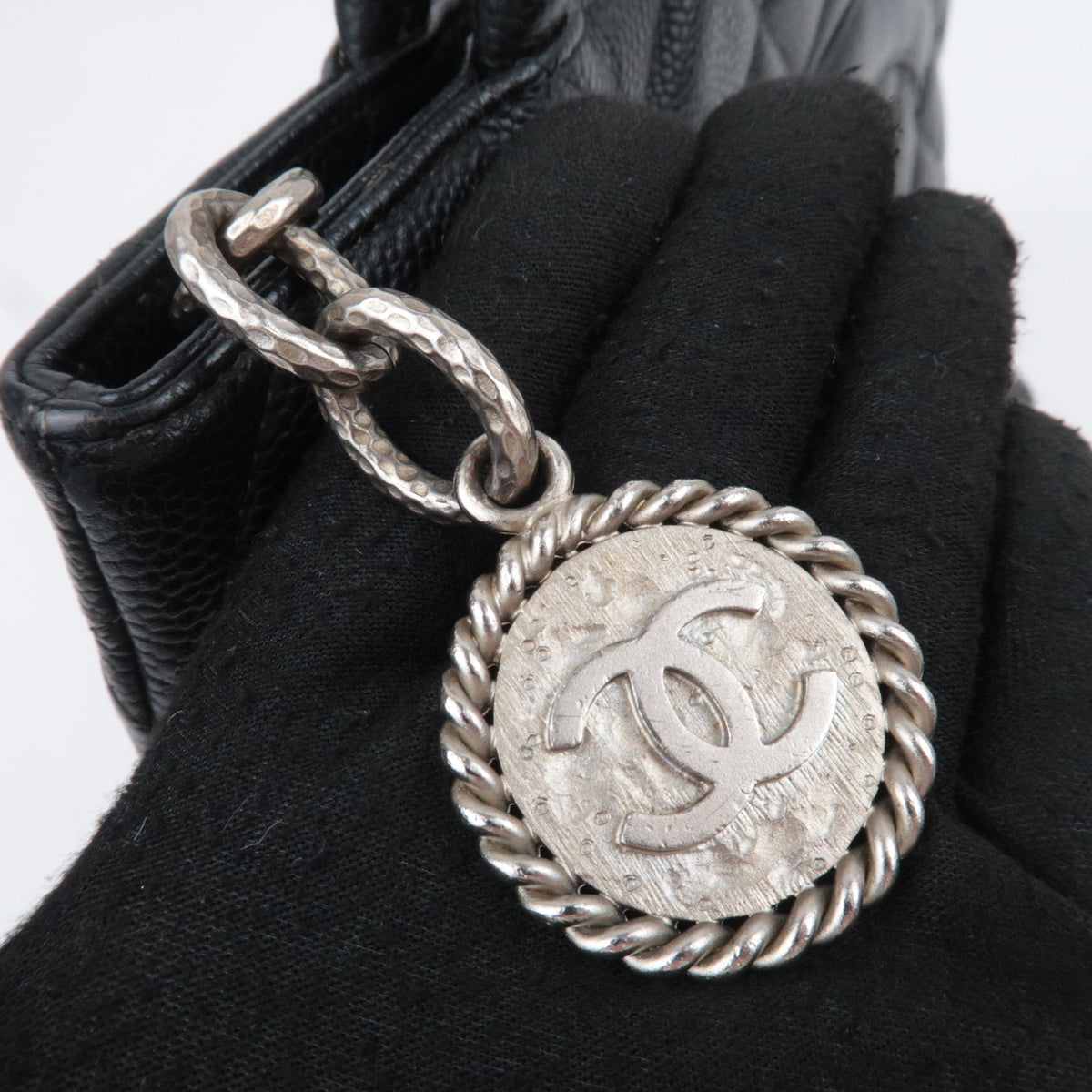 CHANEL Medallion Tote Bag Caviarskin A01804