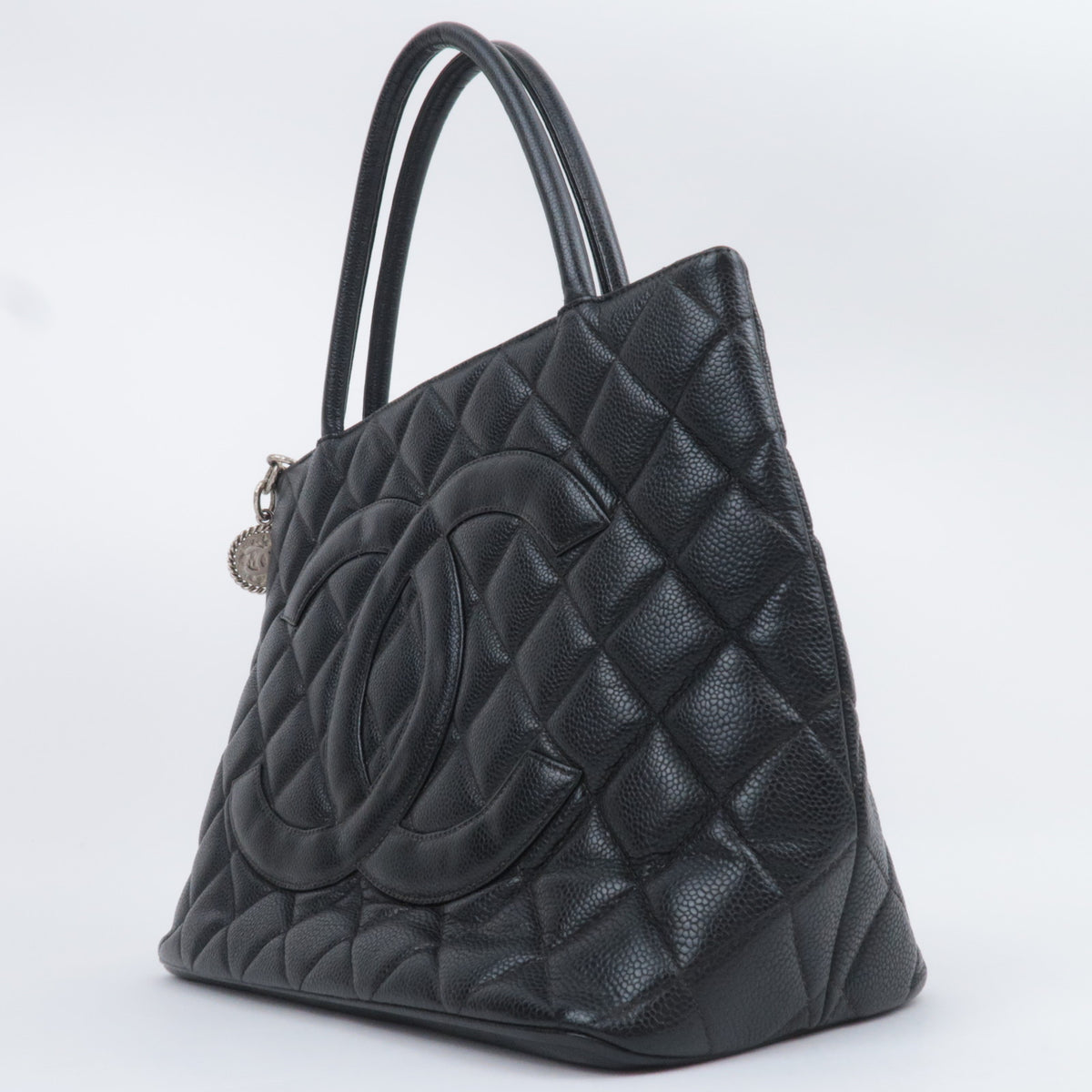 CHANEL Medallion Tote Bag Caviarskin A01804