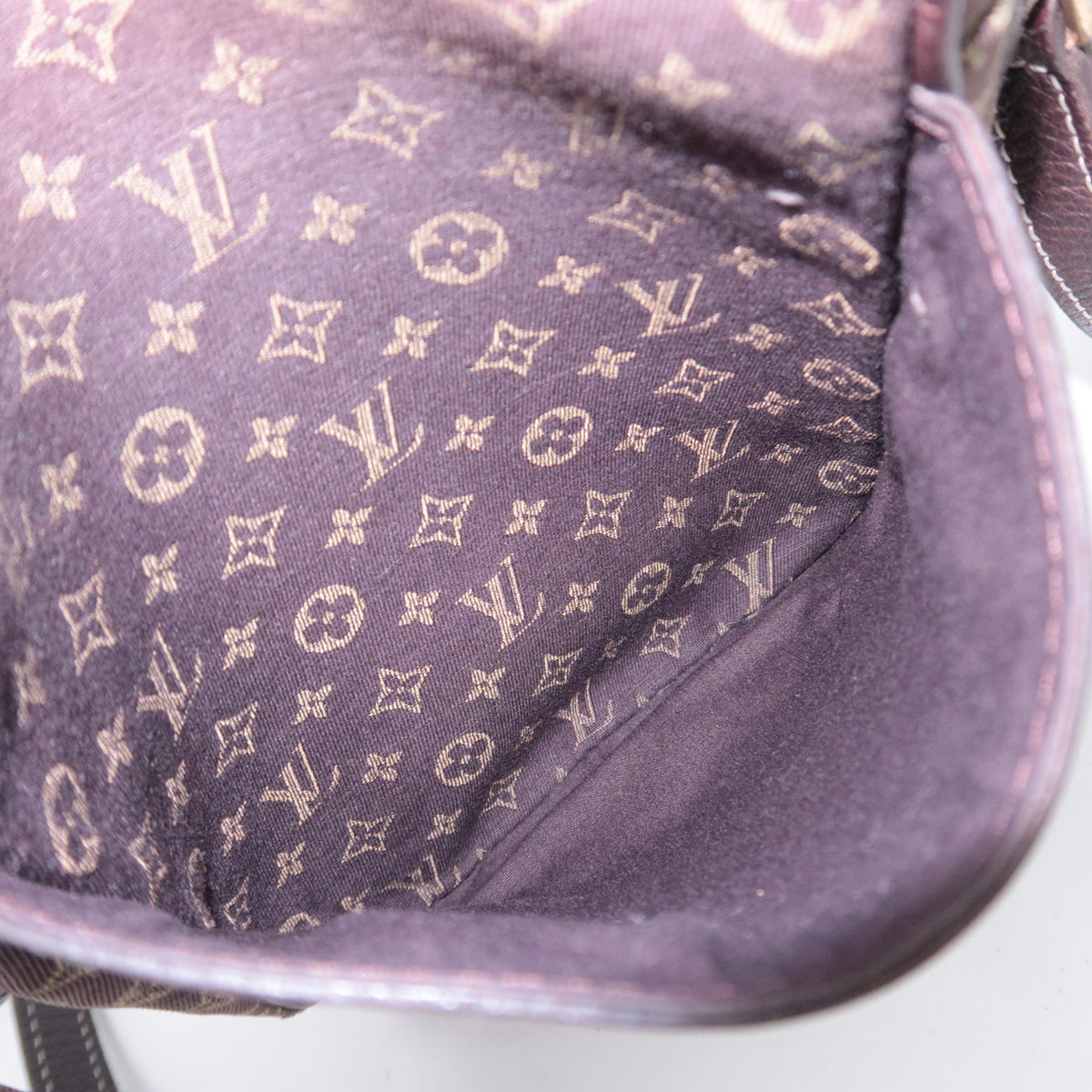 Louis Vuitton Monogram Mini Lin Danube Shoulder Bag Ebene M95228