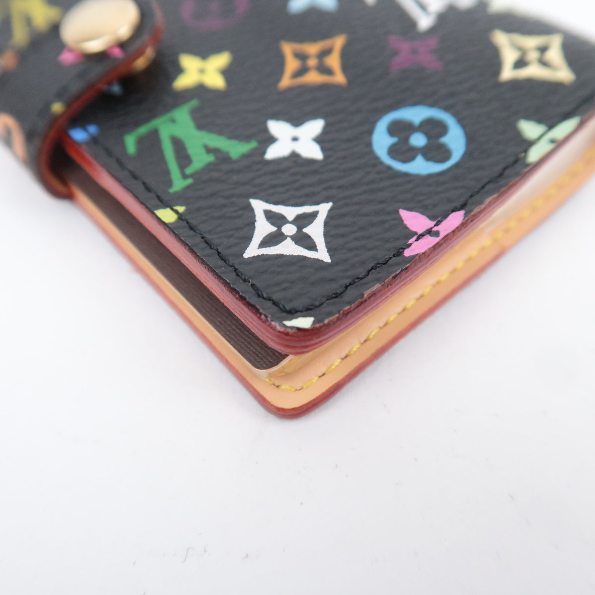 Louis Vuitton Monogram Multicolor Carnet de Val Agenda Mini Planner Cover Noir M92652