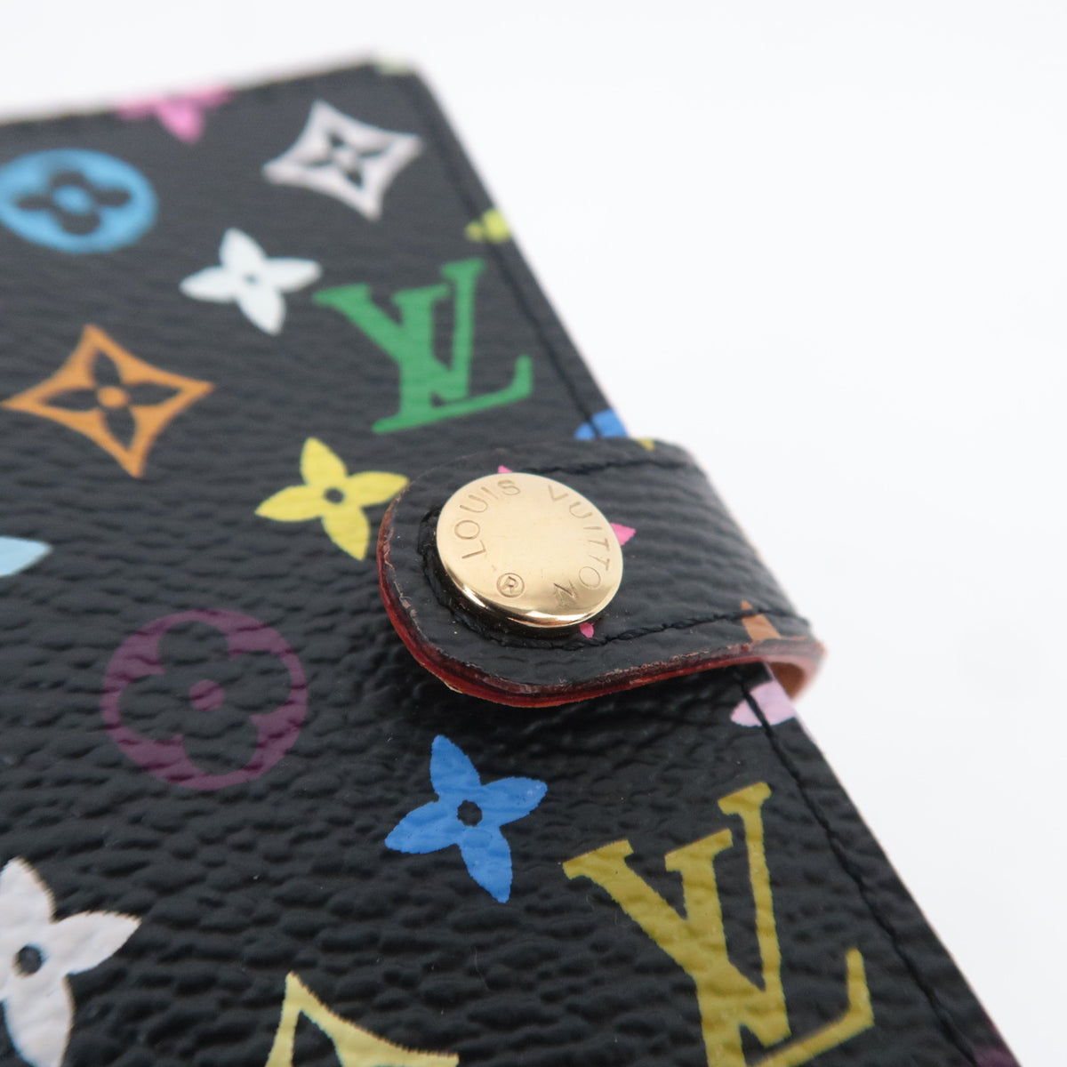 Louis Vuitton Monogram Multicolor Carnet de Val Agenda Mini Planner Cover Noir M92652