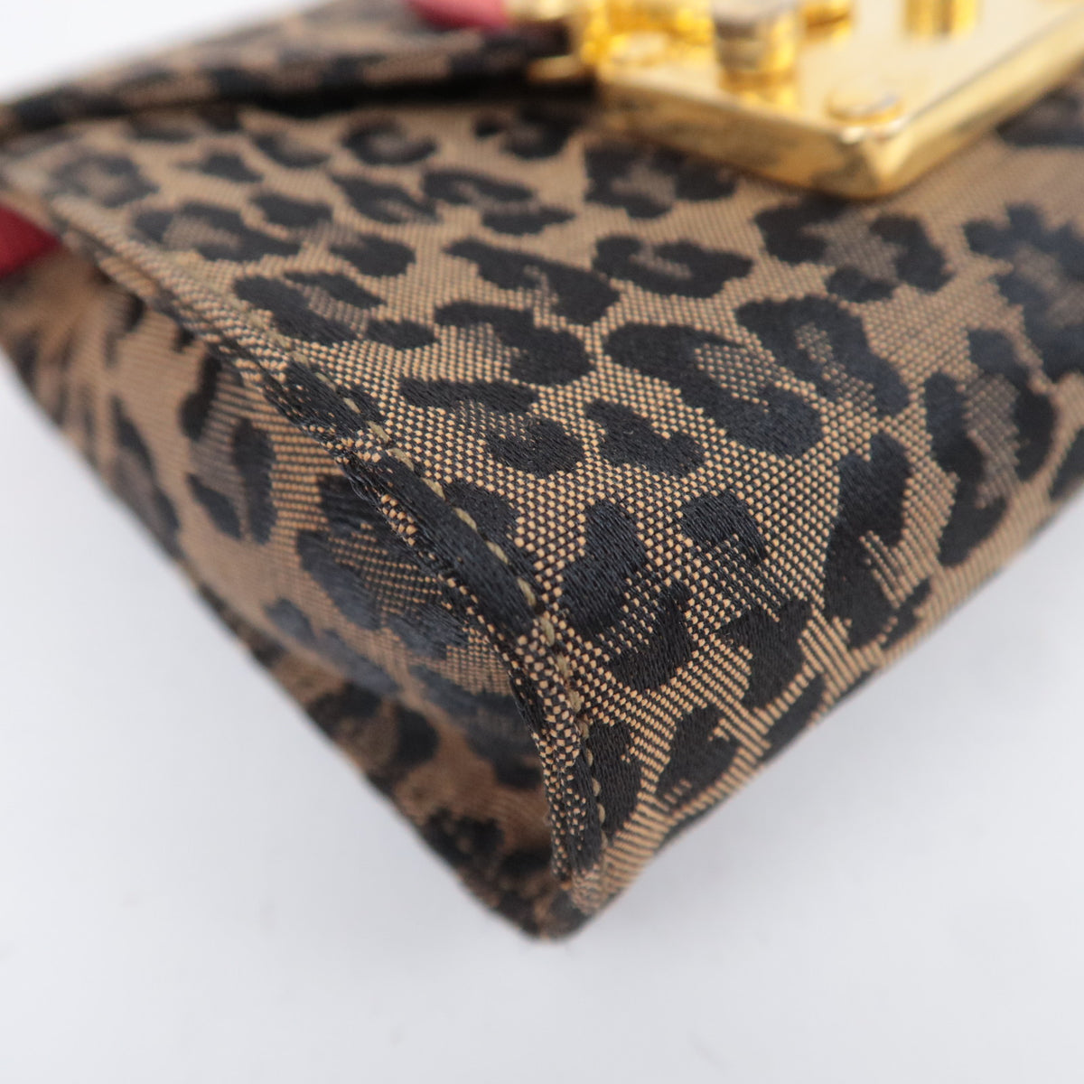 FENDI Leopard Print 2Way Shoulder Bag Belt Bag
