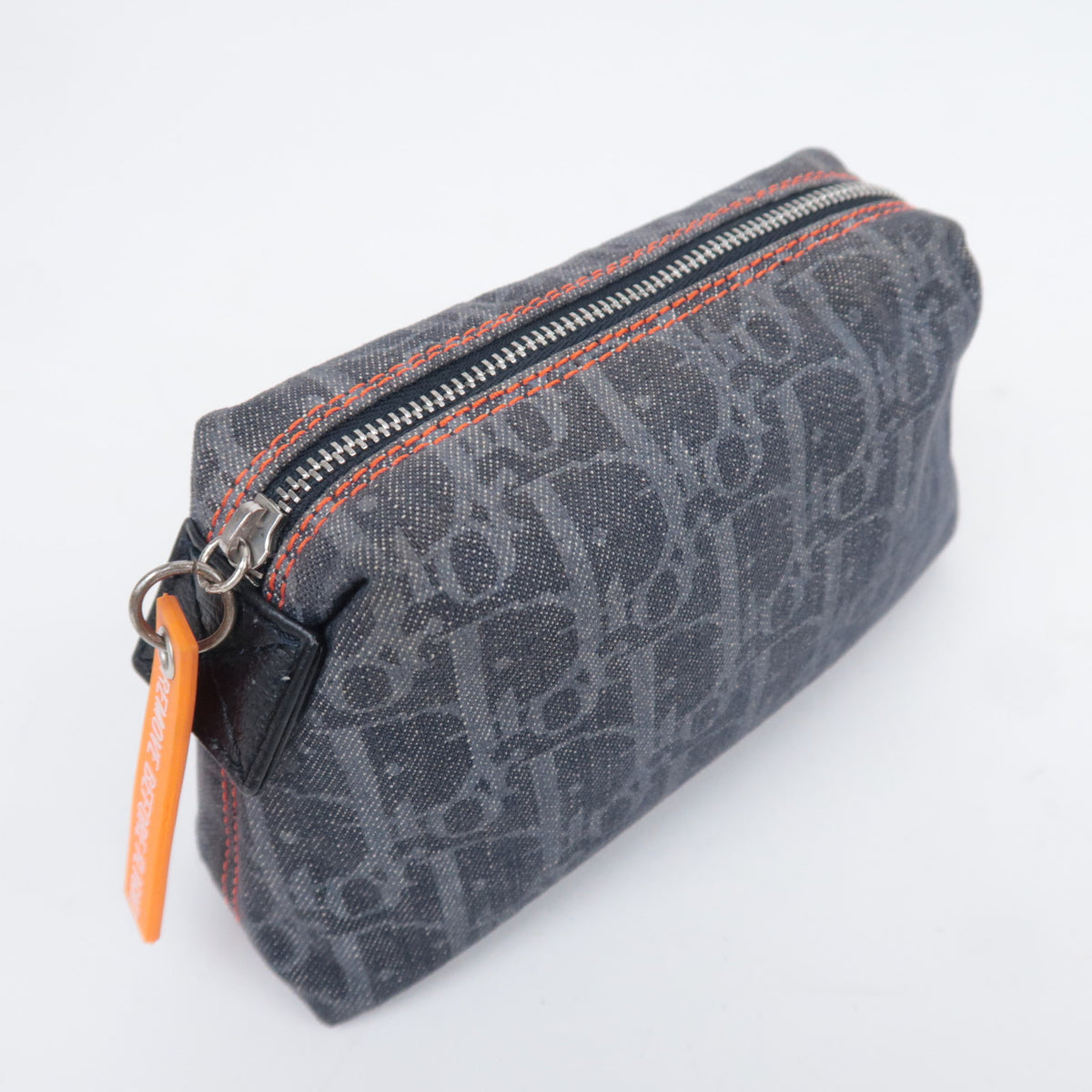 Christian Dior Trotter Flightline Denim Cosmetic Pouch