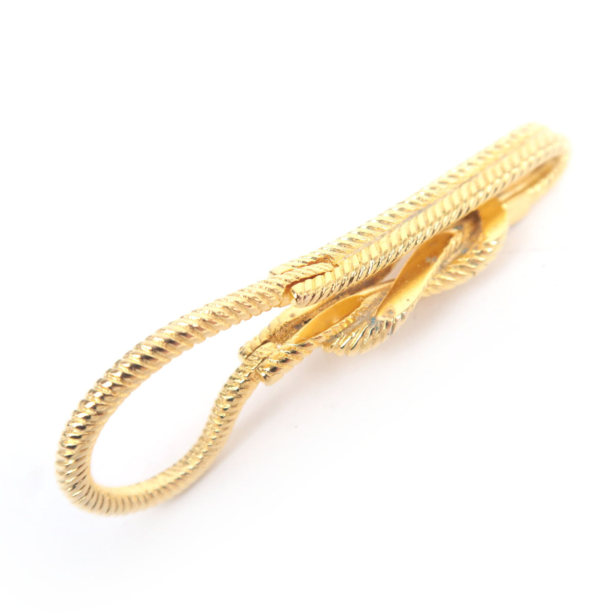 GUCCI Rope Knot Interlocking G Vintage Key Ring Bag Charm