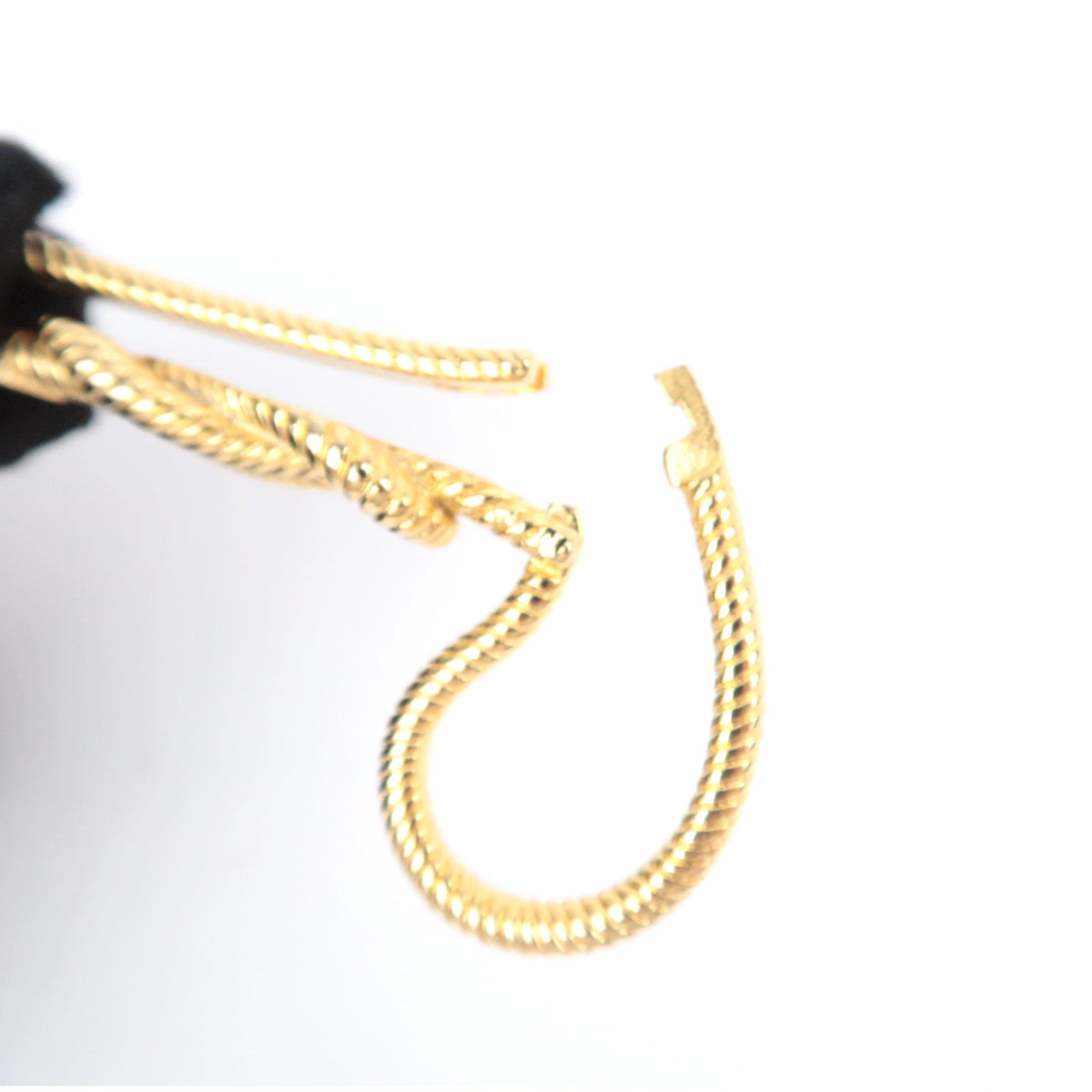 GUCCI Rope Knot Interlocking G Vintage Key Ring Bag Charm