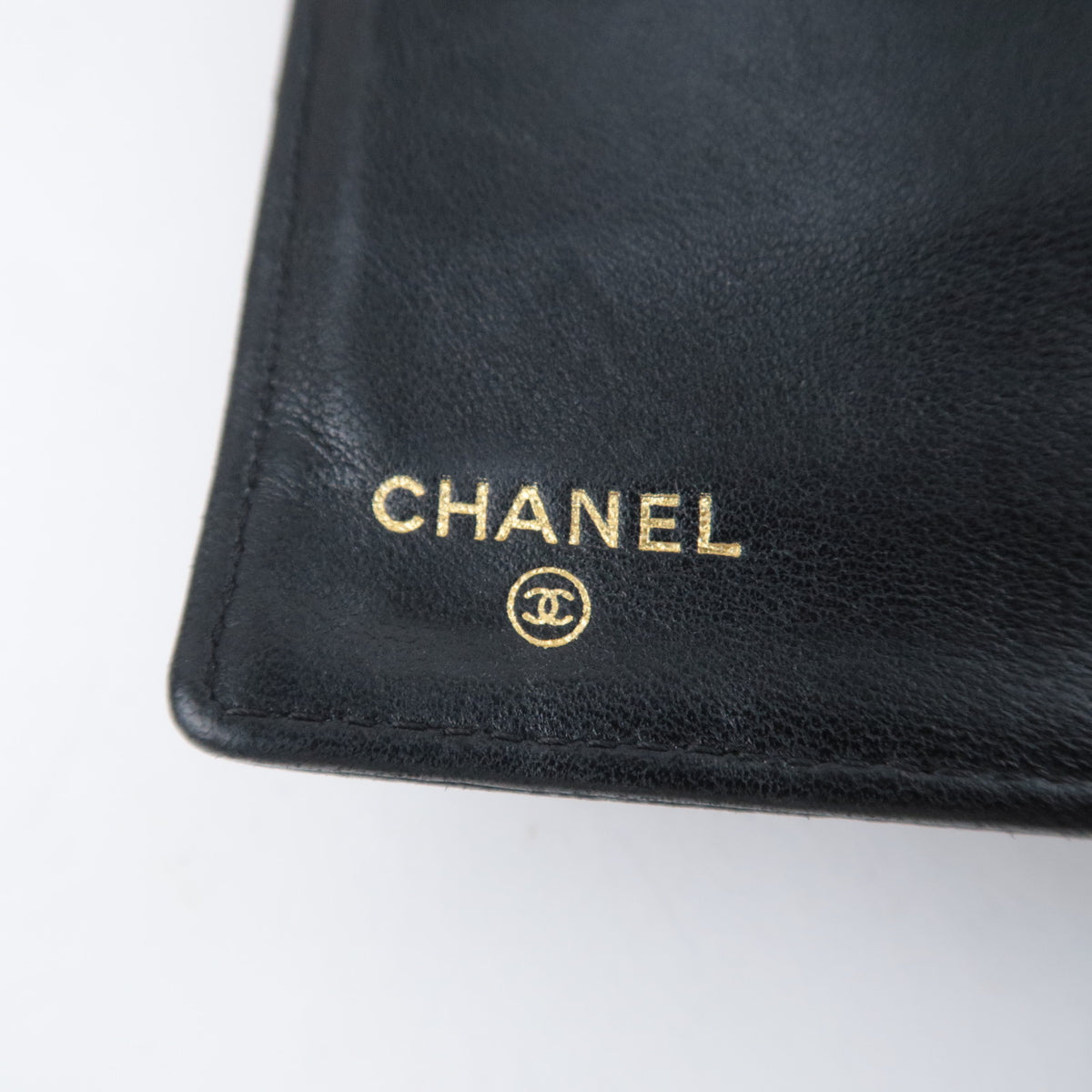 CHANEL Coco Mark KIss Lock Long Wallet Caviarskin
