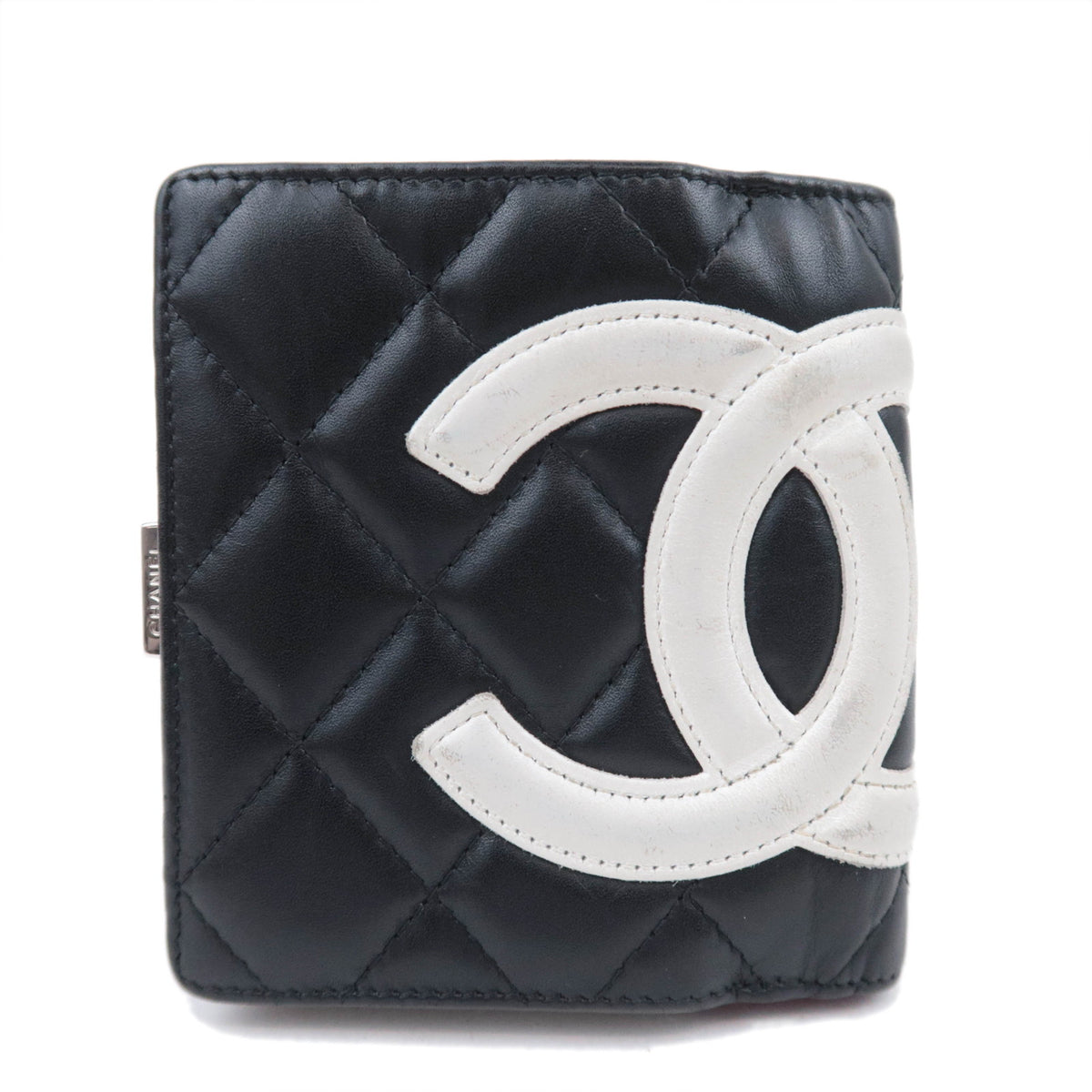 CHANEL Cambon Line Kiss Lock Wallet Lambskin92497