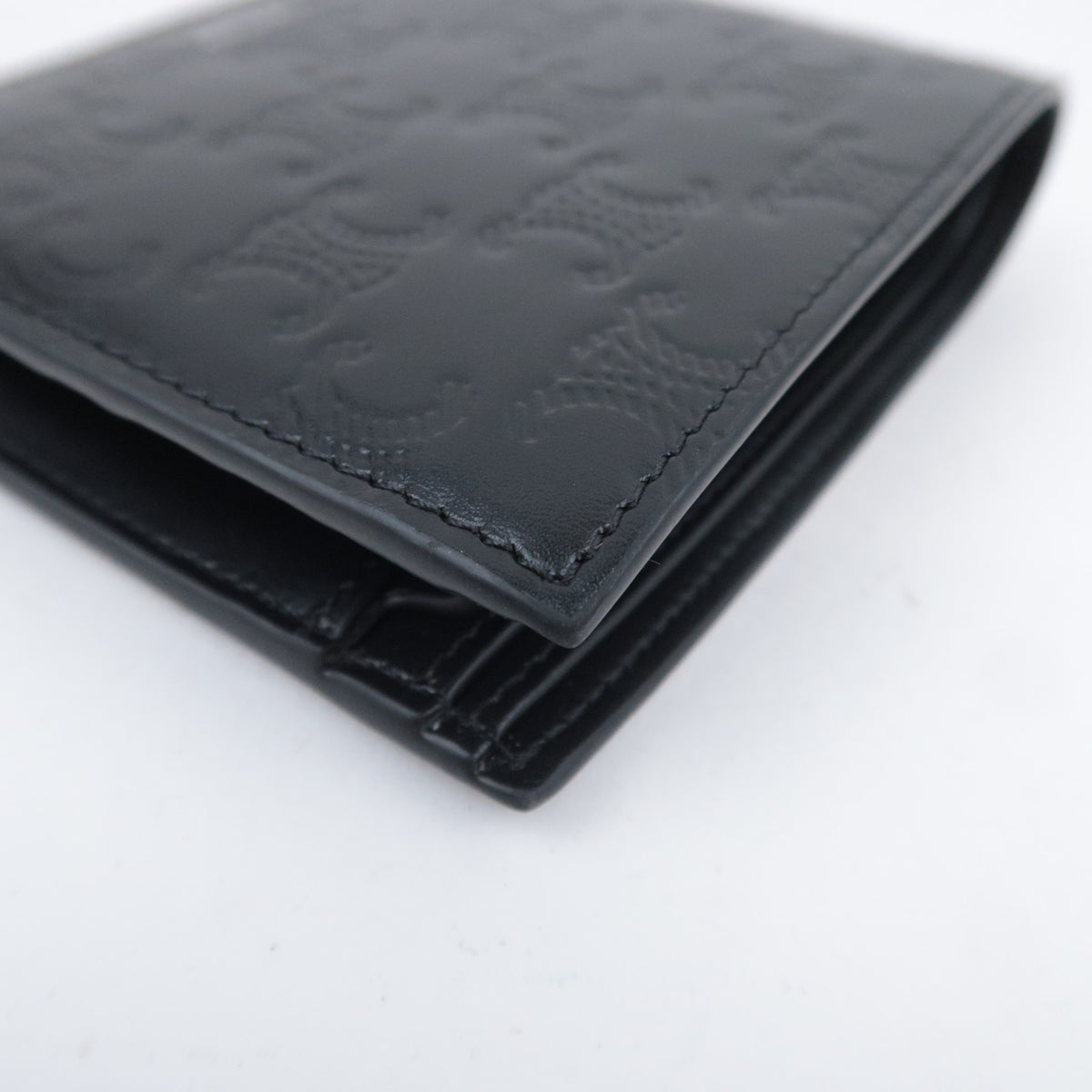 CELINE Triomphe Leather Wallet
