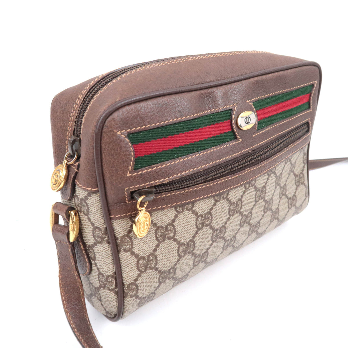 GUCCI Sherry Line GG Supreme Shoulder Bag 001.115.6655