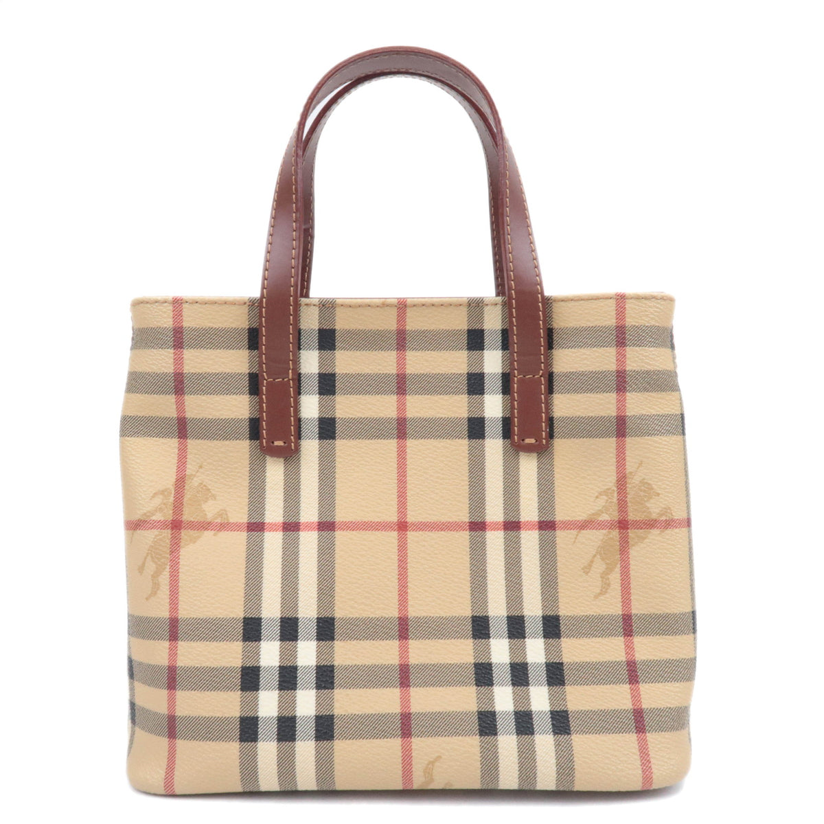 BURBERRY Haymarket Check Shadow Horse Mini Tote Bag92514