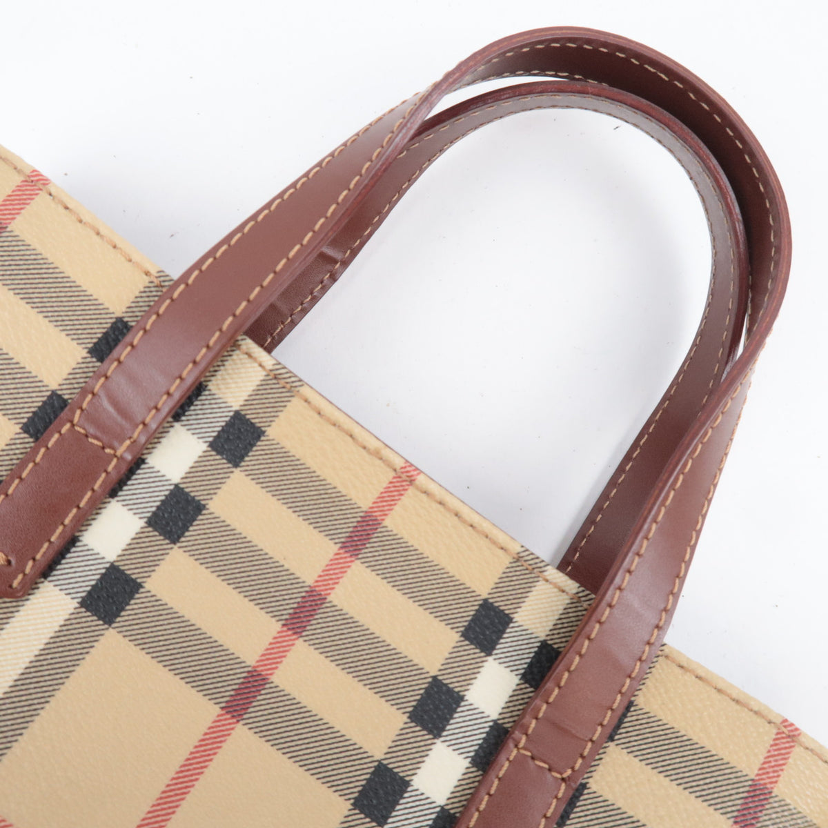 BURBERRY Haymarket Check Shadow Horse Mini Tote Bag