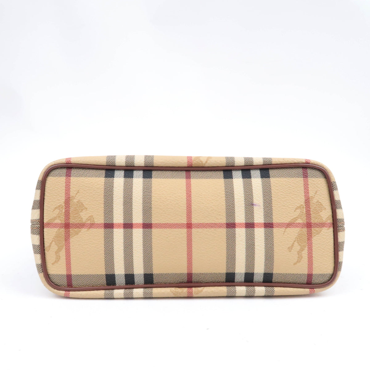 BURBERRY Haymarket Check Shadow Horse Mini Tote Bag