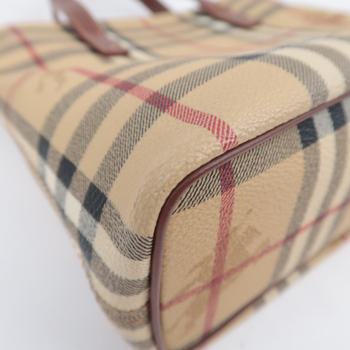 BURBERRY Haymarket Check Shadow Horse Mini Tote Bag