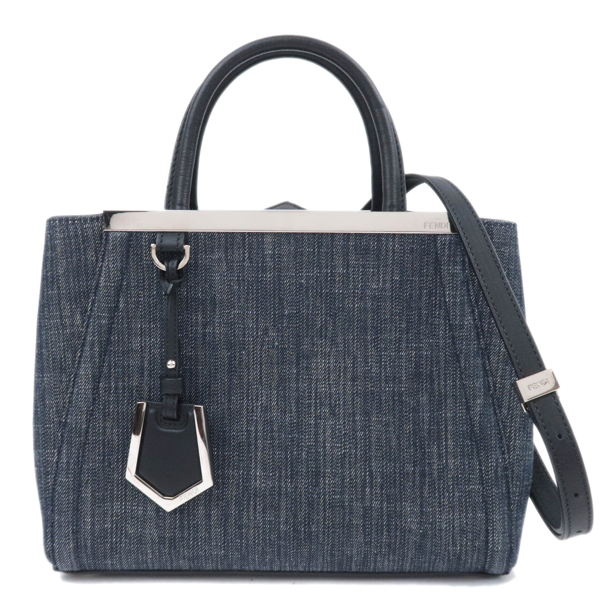 FENDI Petit 2Jours Denim Shoulder Bag 8BH25392520