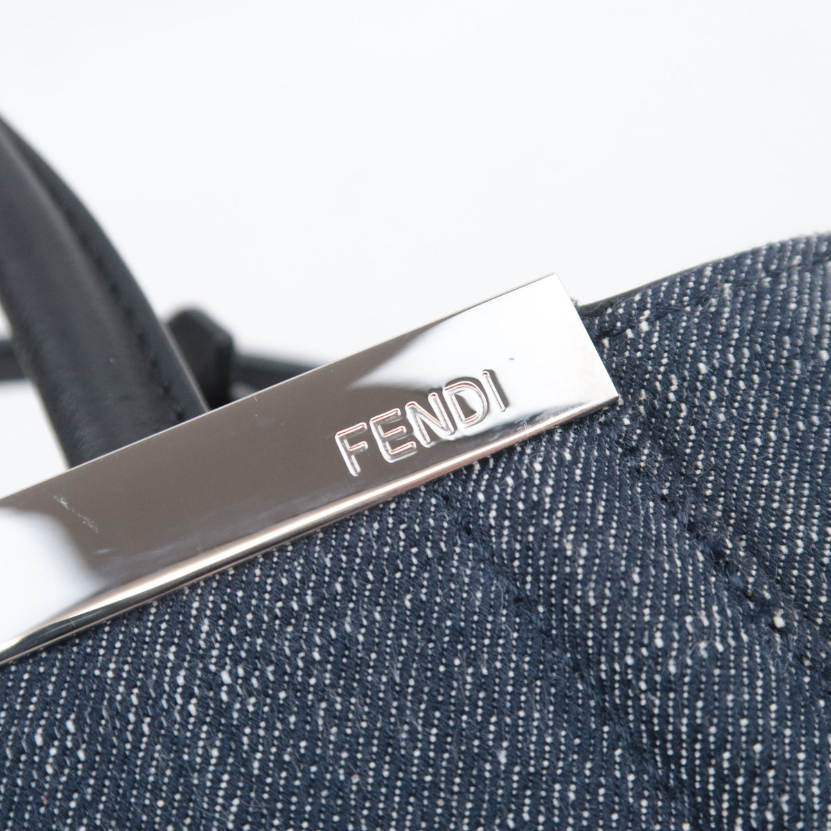 FENDI Petit 2Jours Denim Shoulder Bag 8BH253