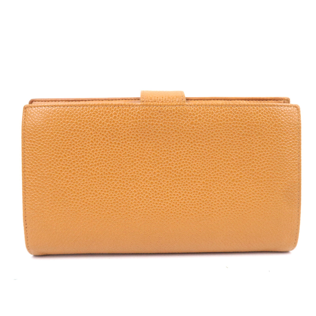 CHANEL Coco Mark Bi-Fold Long Wallet Caviarskin